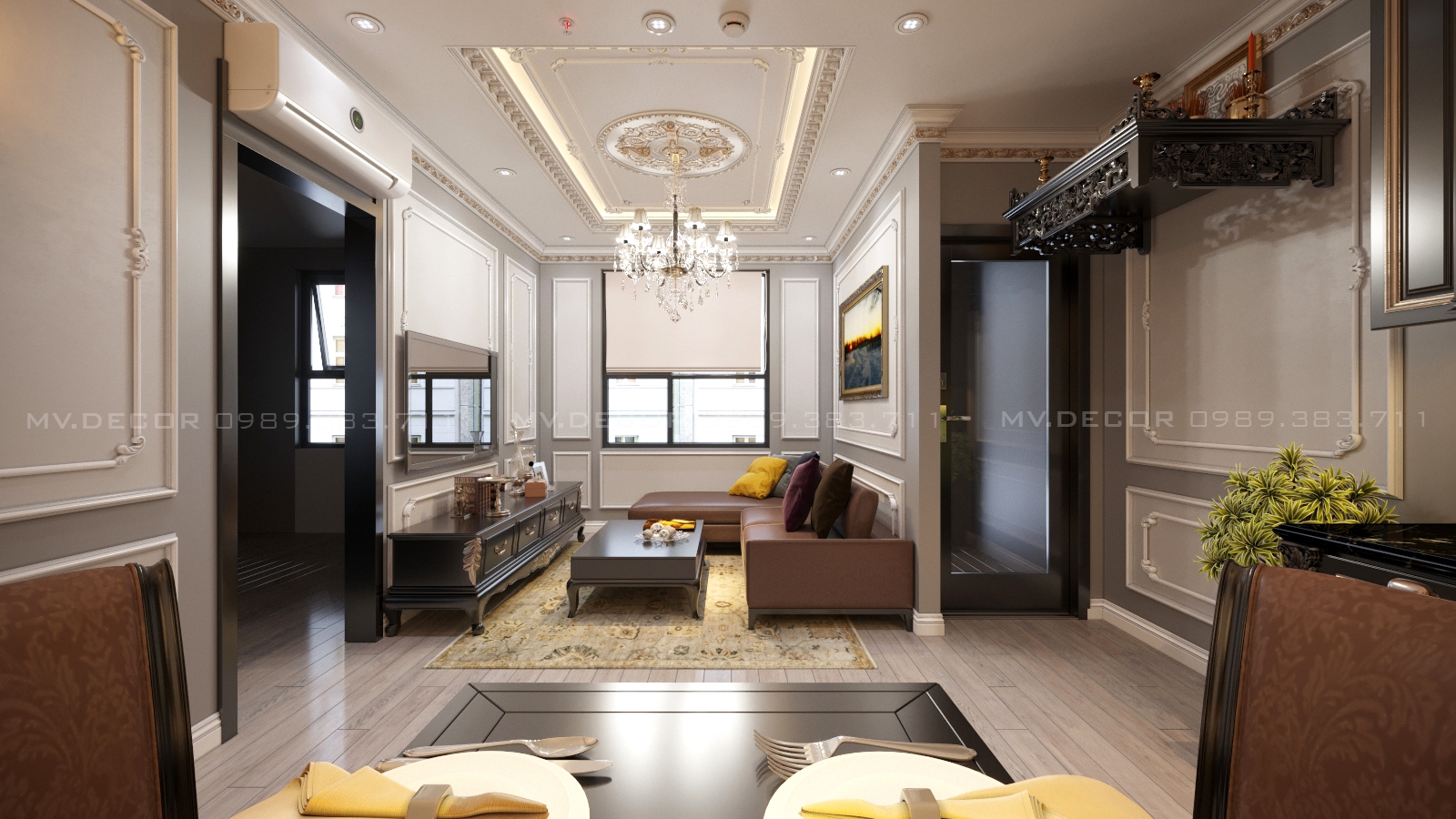 thiết kế nội thất chung cư tại Hà Nội chung cư ct2b nghĩa đô 0 1550673091