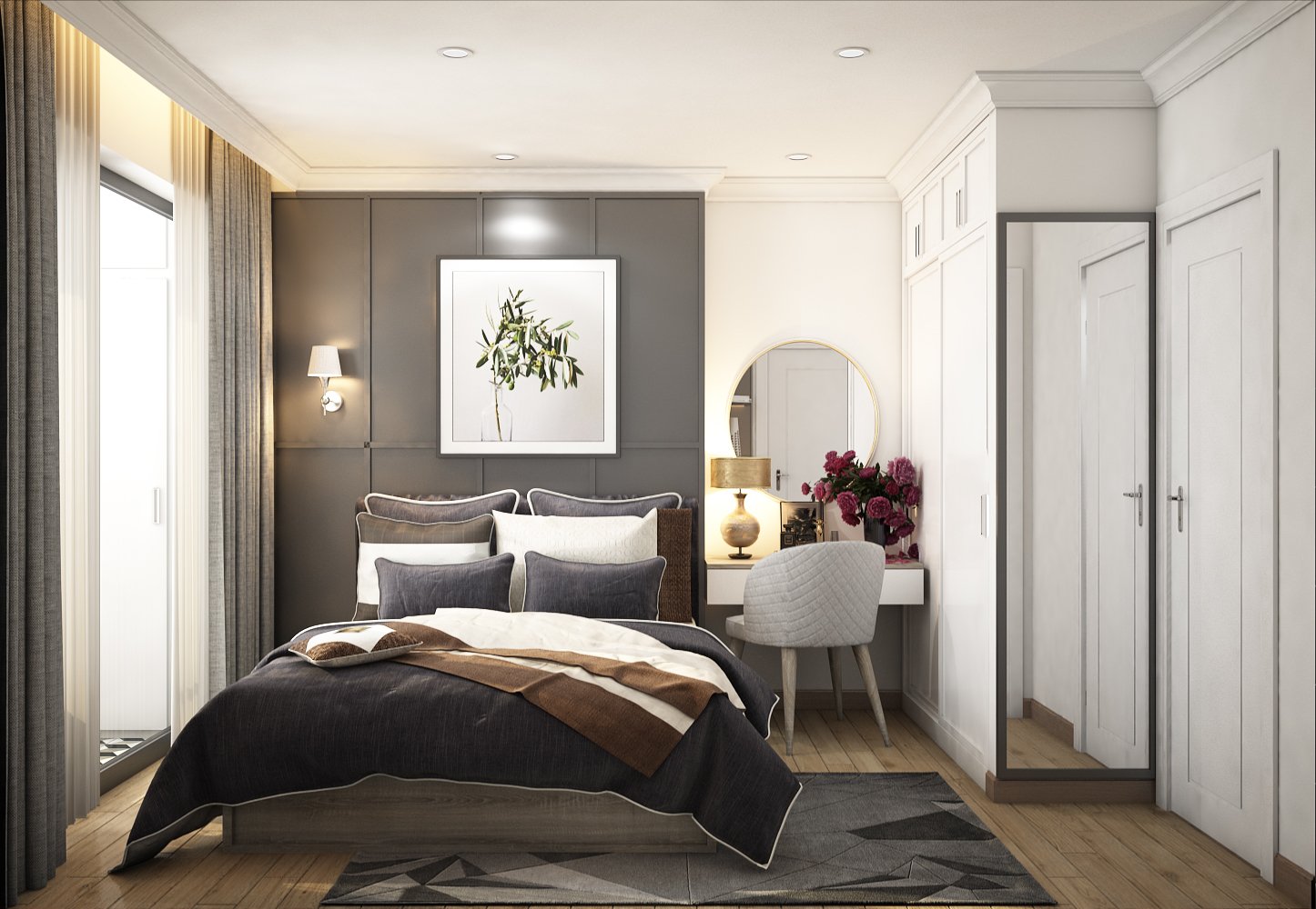 thiết kế nội thất chung cư tại Hồ Chí Minh Chị Hương_Vinhome 0 1550738337