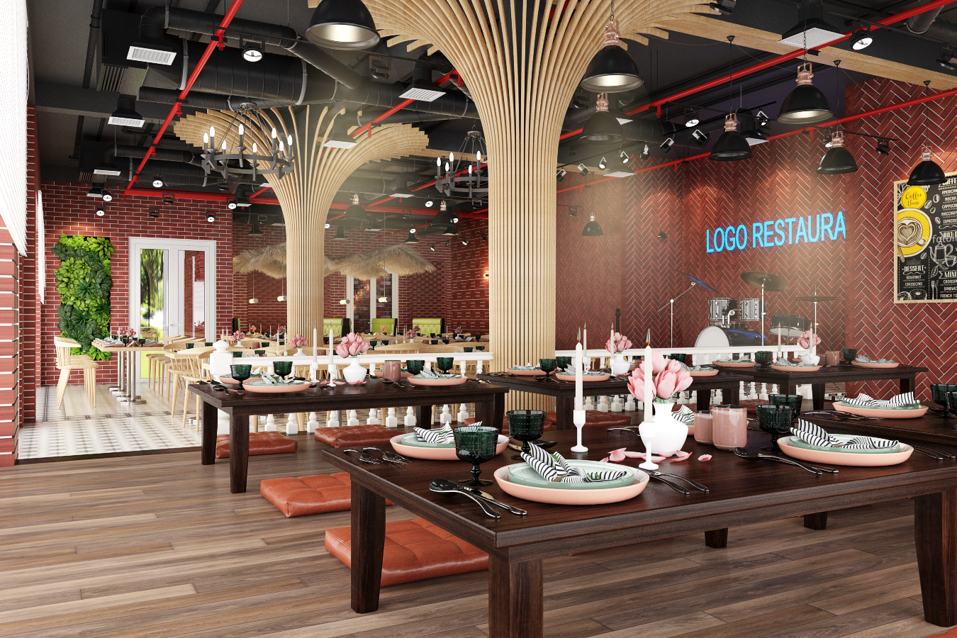 thiết kế nội thất Nhà Hàng tại Hà Nội Nhà hàng - Massage 1 1550809512
