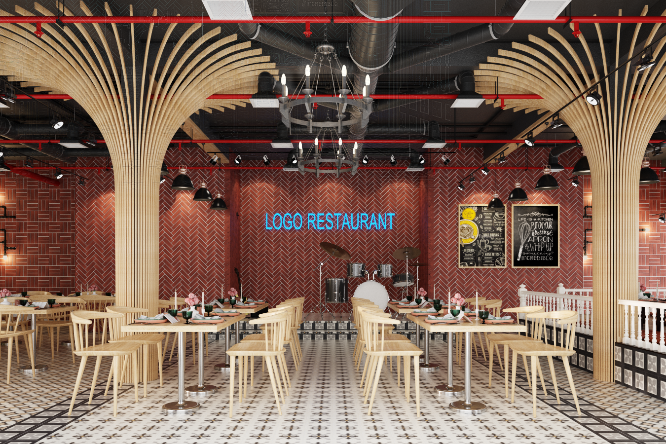 thiết kế nội thất Nhà Hàng tại Hà Nội Nhà hàng - Massage 2 1550809514