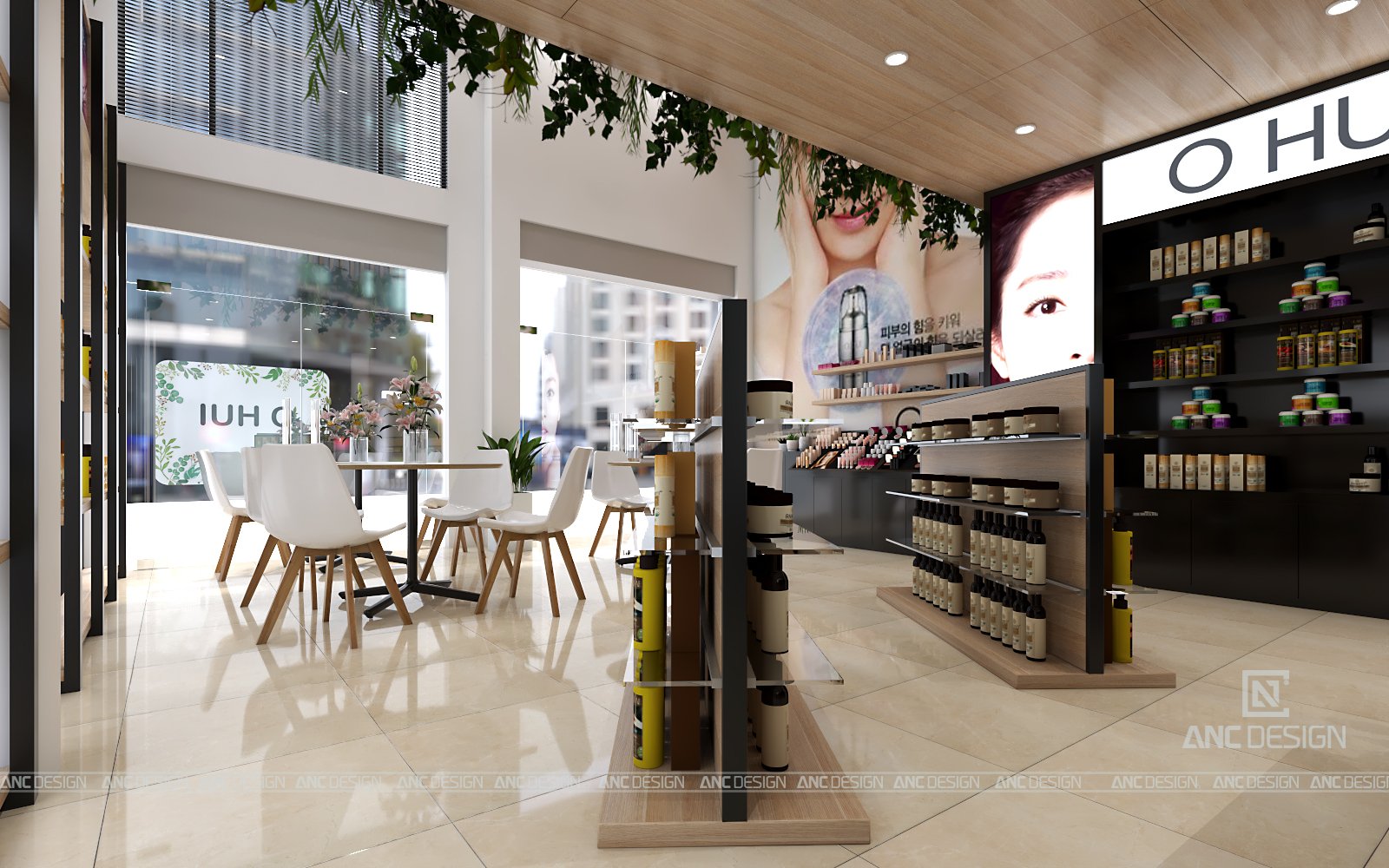 thiết kế nội thất Shop tại Quảng Ninh Mỹ phẩm OHUI 3 1551350032