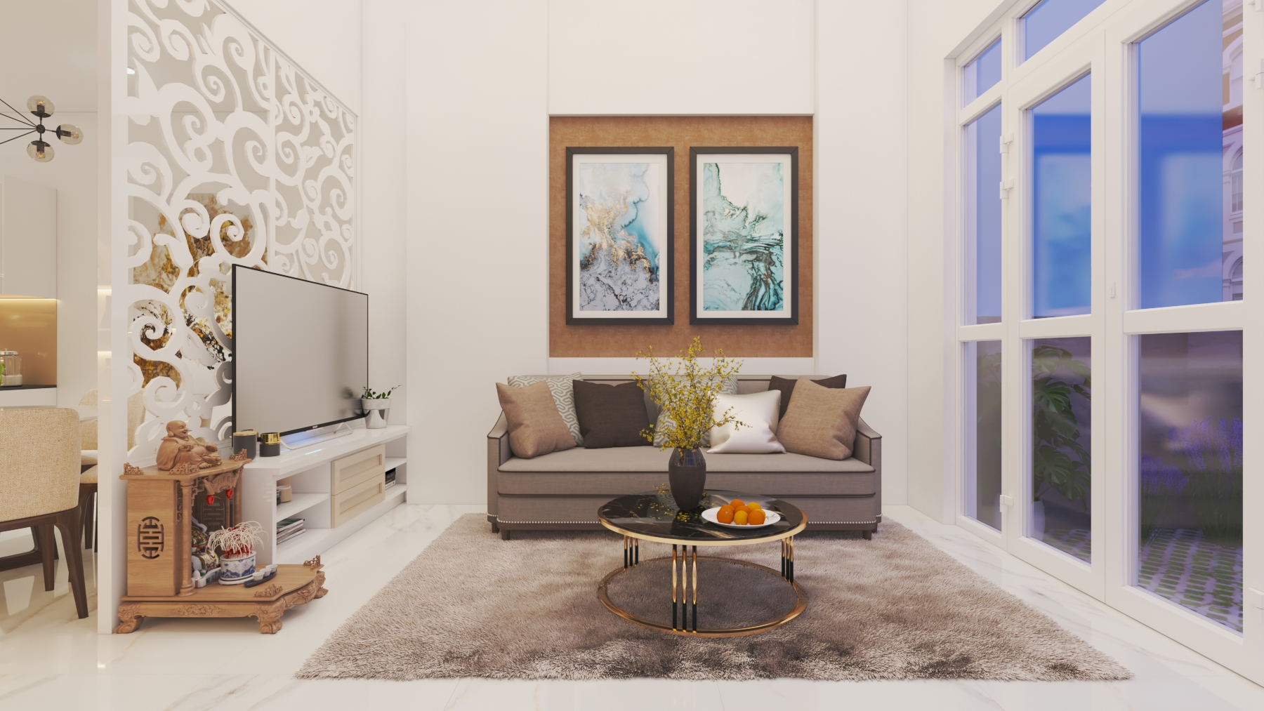 thiết kế nội thất Nhà Mặt Phố tại Bình Dương Nhà phố Binh Dương 1 1552466660