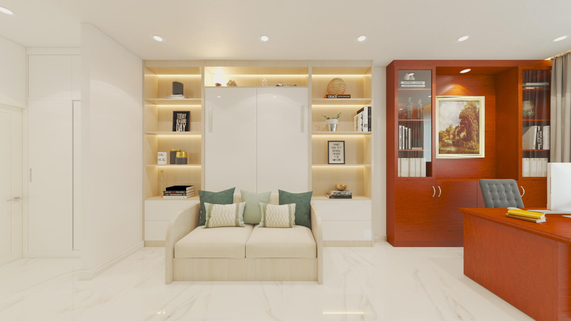 thiết kế nội thất Nhà Mặt Phố tại Bình Dương Nhà phố Binh Dương 16 1552466666