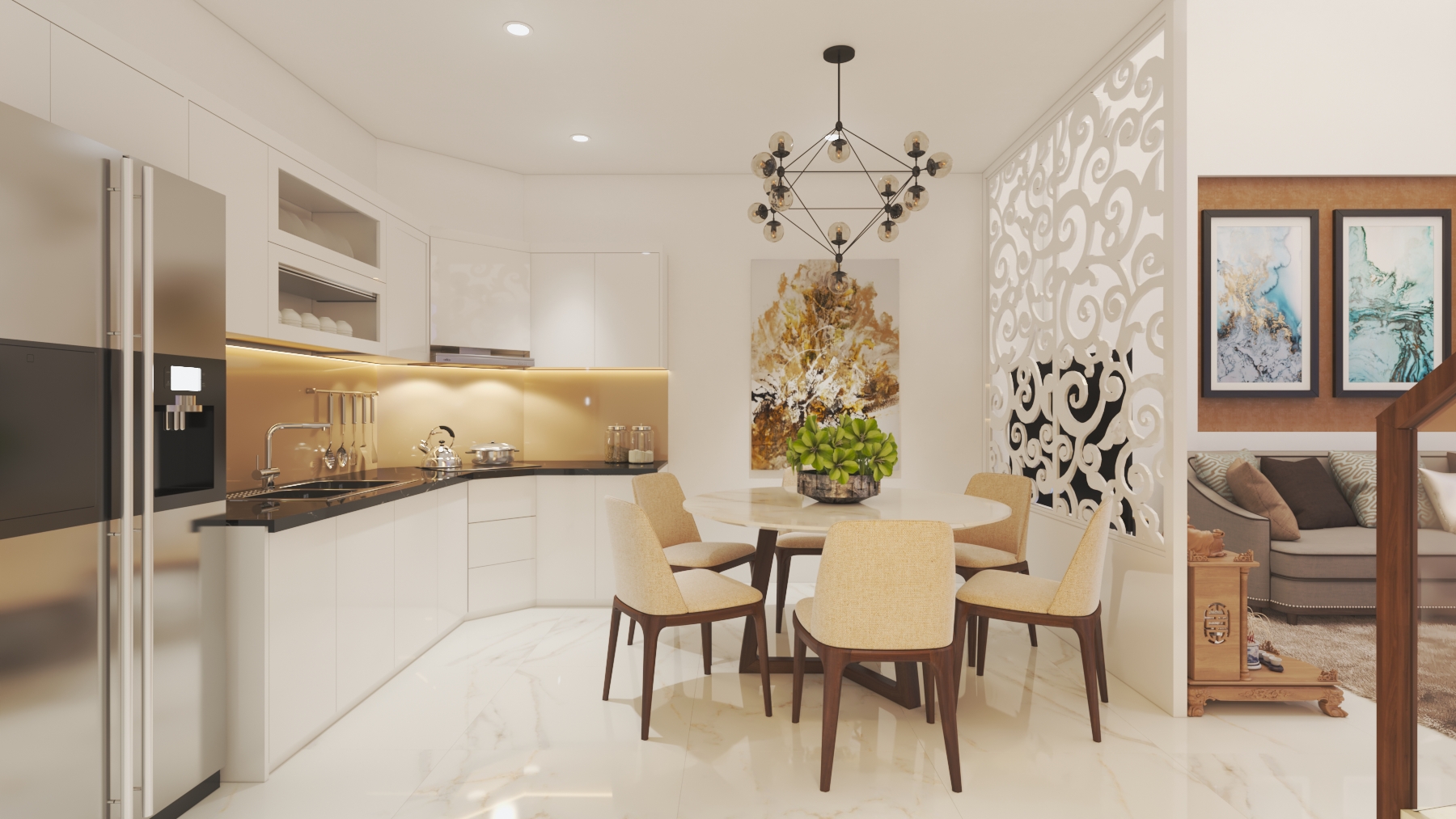 thiết kế nội thất Nhà Mặt Phố tại Bình Dương Nhà phố Binh Dương 2 1552466659