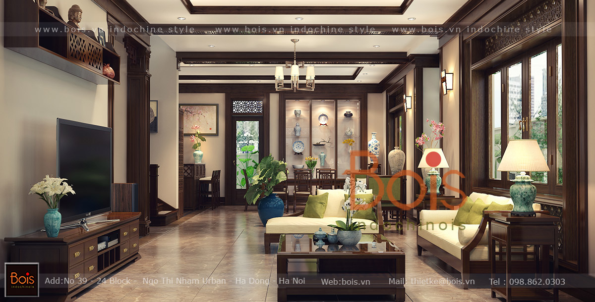  Thiết kế nội thất biệt thự phong cách Đông Dương 0 1552533154