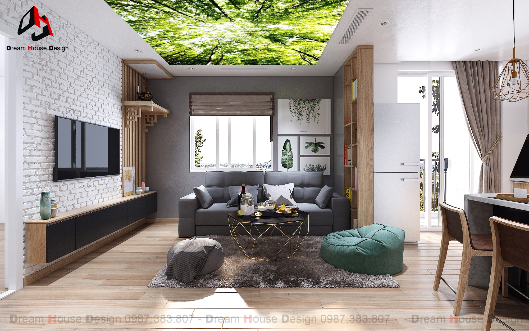 thiết kế nội thất chung cư tại Hà Nội GREEN APARTMENT 0 1554698156