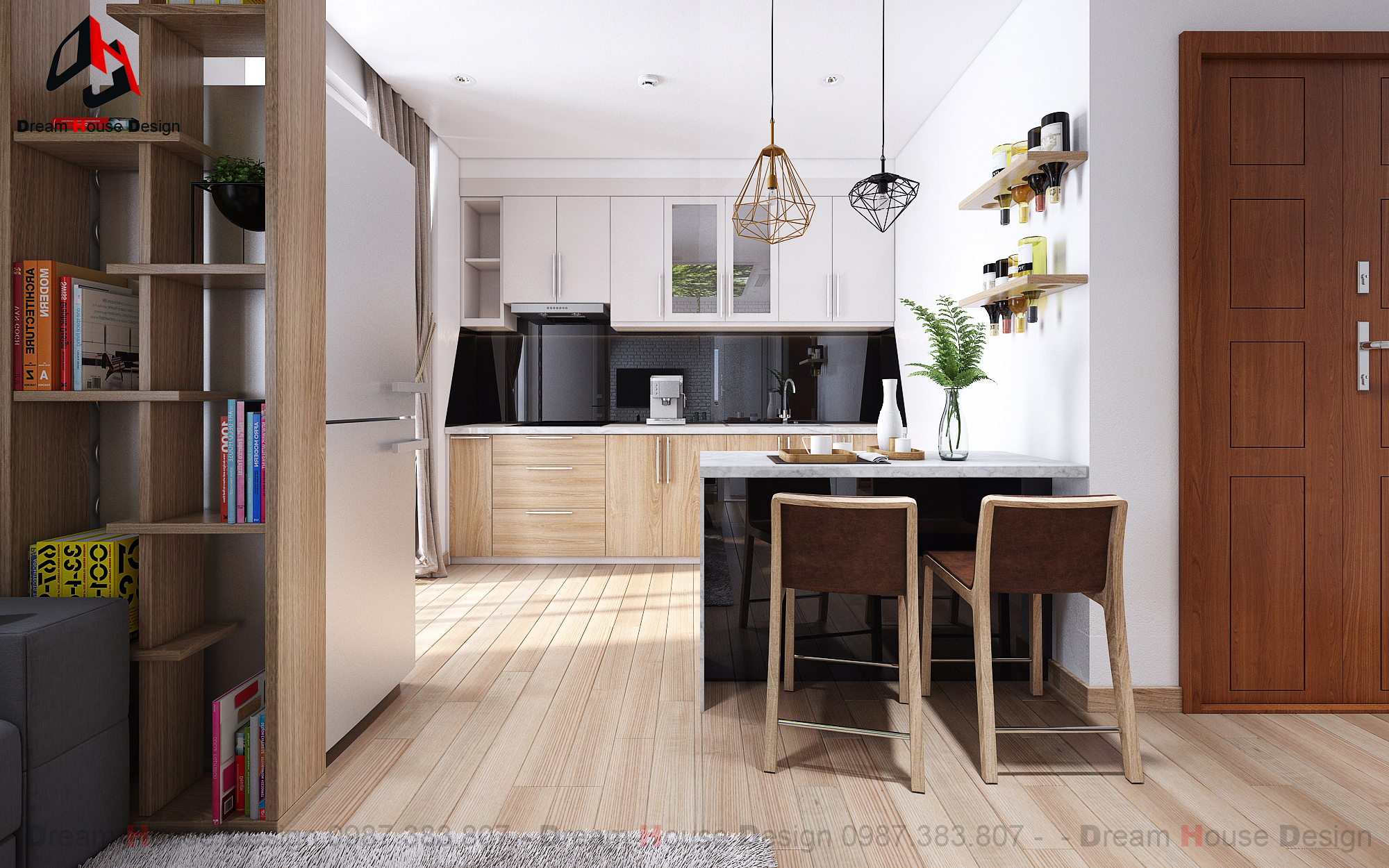 thiết kế nội thất chung cư tại Hà Nội GREEN APARTMENT 1 1554698158