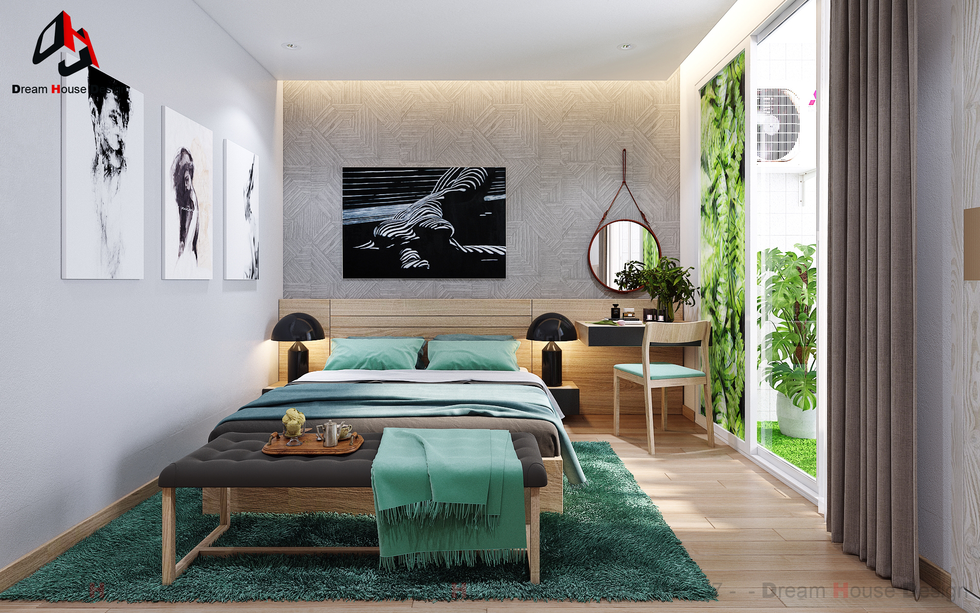 thiết kế nội thất chung cư tại Hà Nội GREEN APARTMENT 4 1554698155
