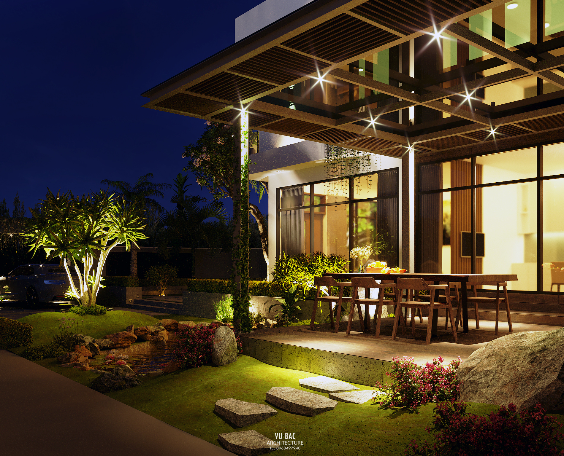 thiết kế Biệt Thự 2 tầng tại Đắk Lắk Villa Daklak _ 2019 6 1555236302