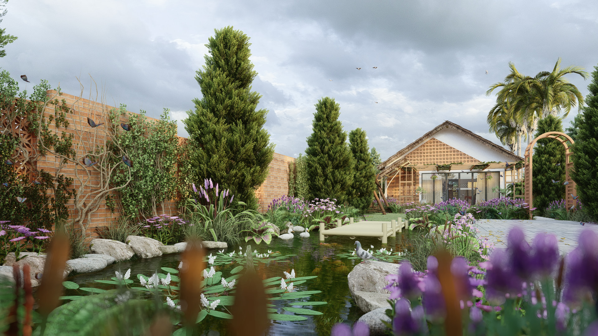 thiết kế Nhà tại Đồng Nai NHÀ SINH HOẠT TUẦN ,NGHĨ DƯỠNG  5 1557156708