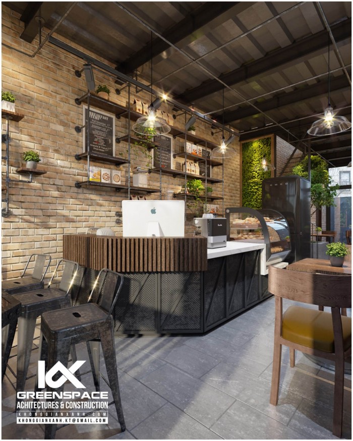 thiết kế nội thất Nhà Hàng tại Hồ Chí Minh Thiết kế quán cafe không gian tươi mát 0 1559027046