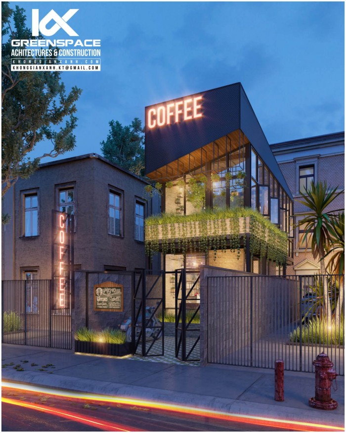 thiết kế nội thất Nhà Hàng tại Hồ Chí Minh Thiết kế quán cafe không gian tươi mát 3 1559027046