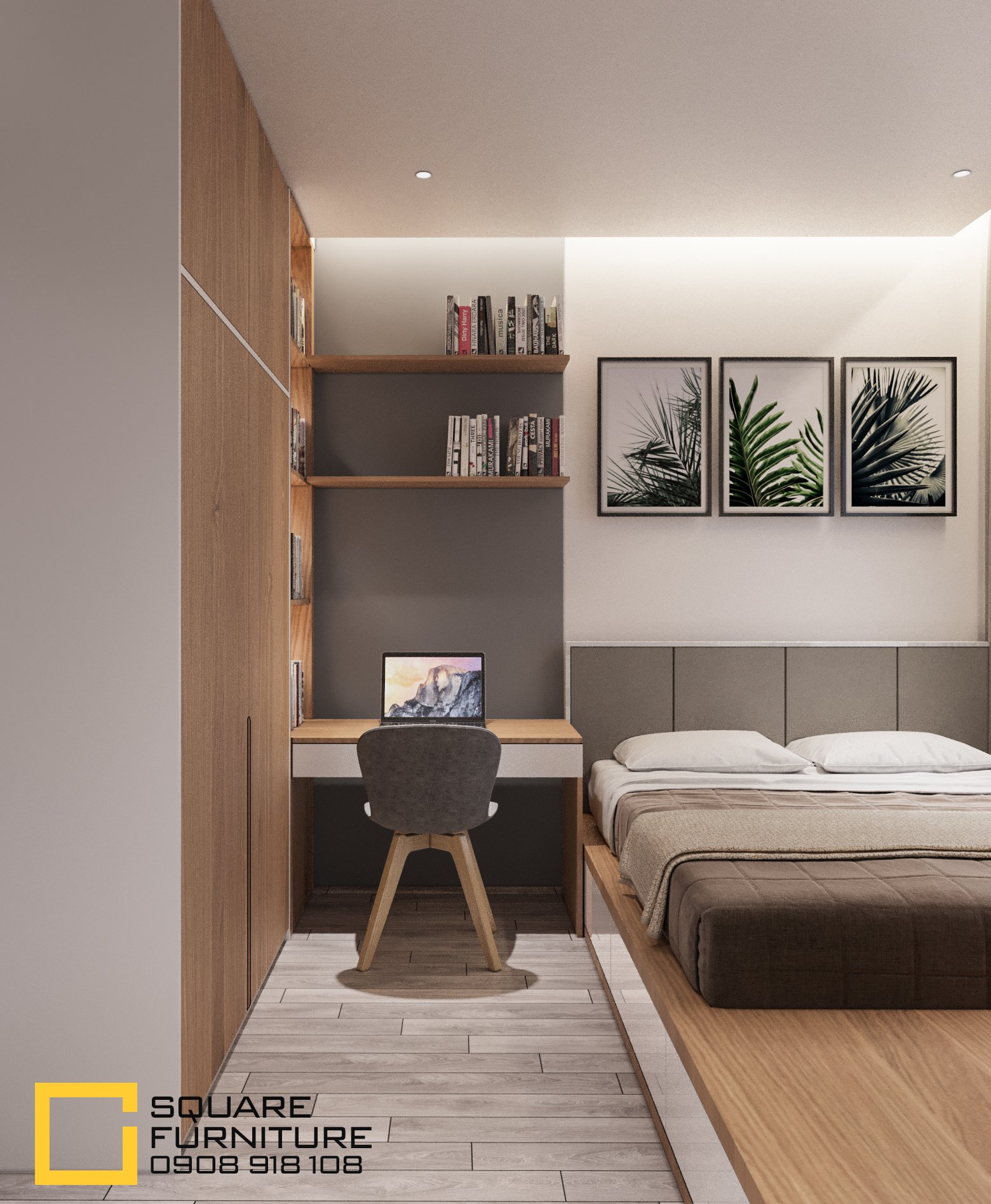 thiết kế nội thất chung cư tại Hồ Chí Minh Căn hộ Haiwaii Đảo Kim Cương 10 1559032081