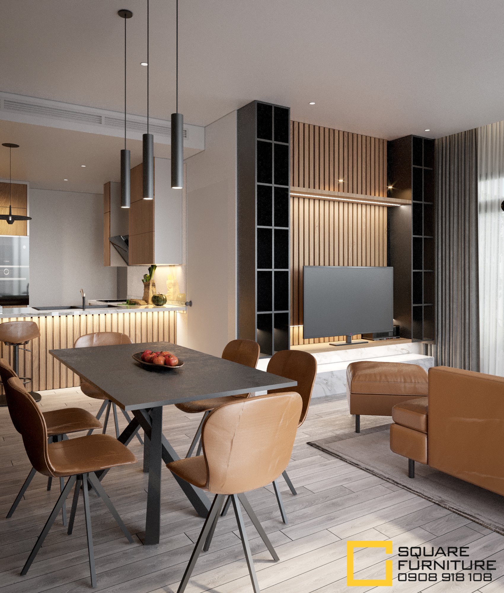 thiết kế nội thất chung cư tại Hồ Chí Minh Căn hộ Haiwaii Đảo Kim Cương 1 1559032072