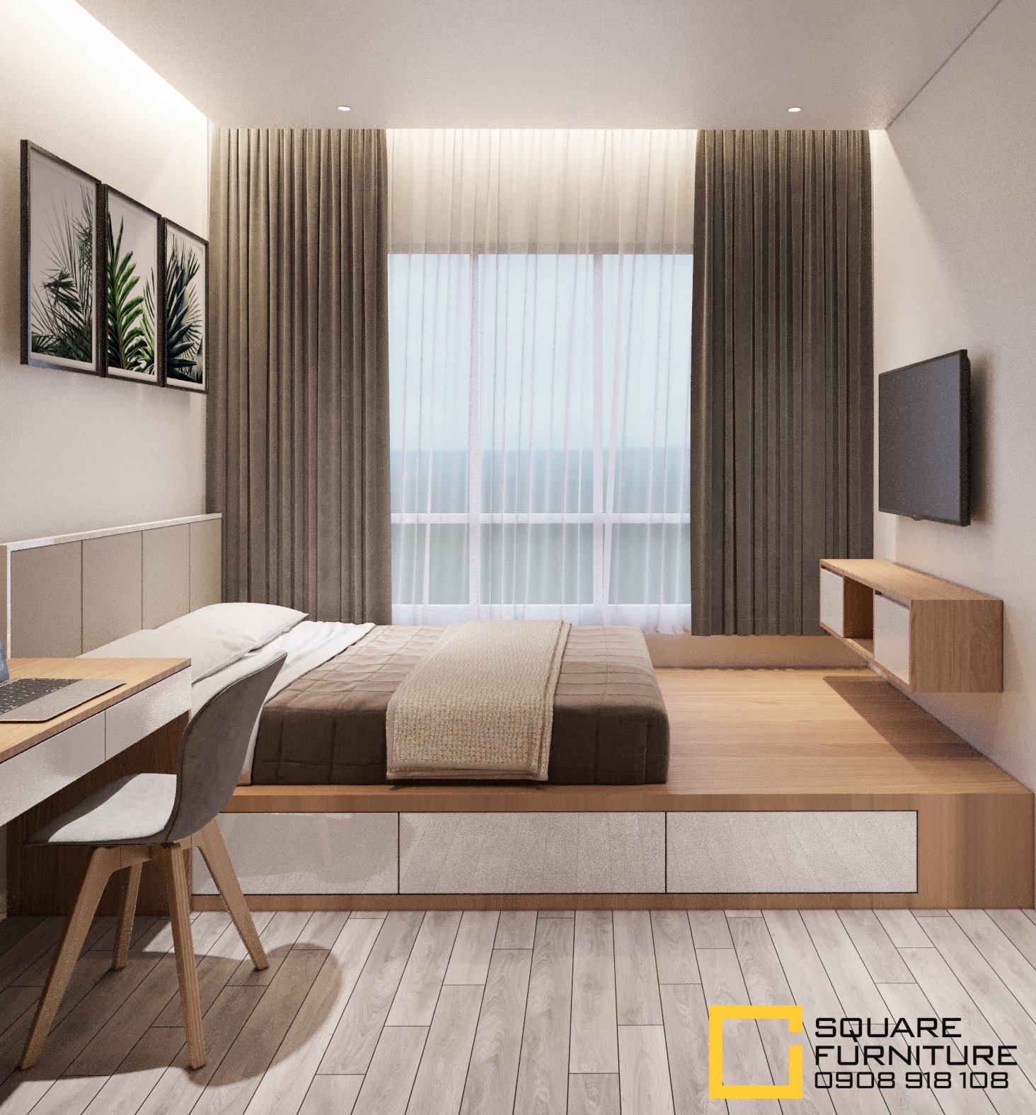 thiết kế nội thất chung cư tại Hồ Chí Minh Căn hộ Haiwaii Đảo Kim Cương 12 1559032087