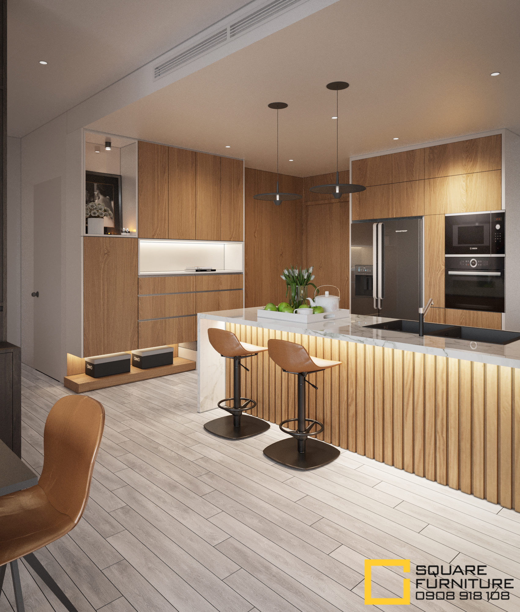 thiết kế nội thất chung cư tại Hồ Chí Minh Căn hộ Haiwaii Đảo Kim Cương 2 1559032075