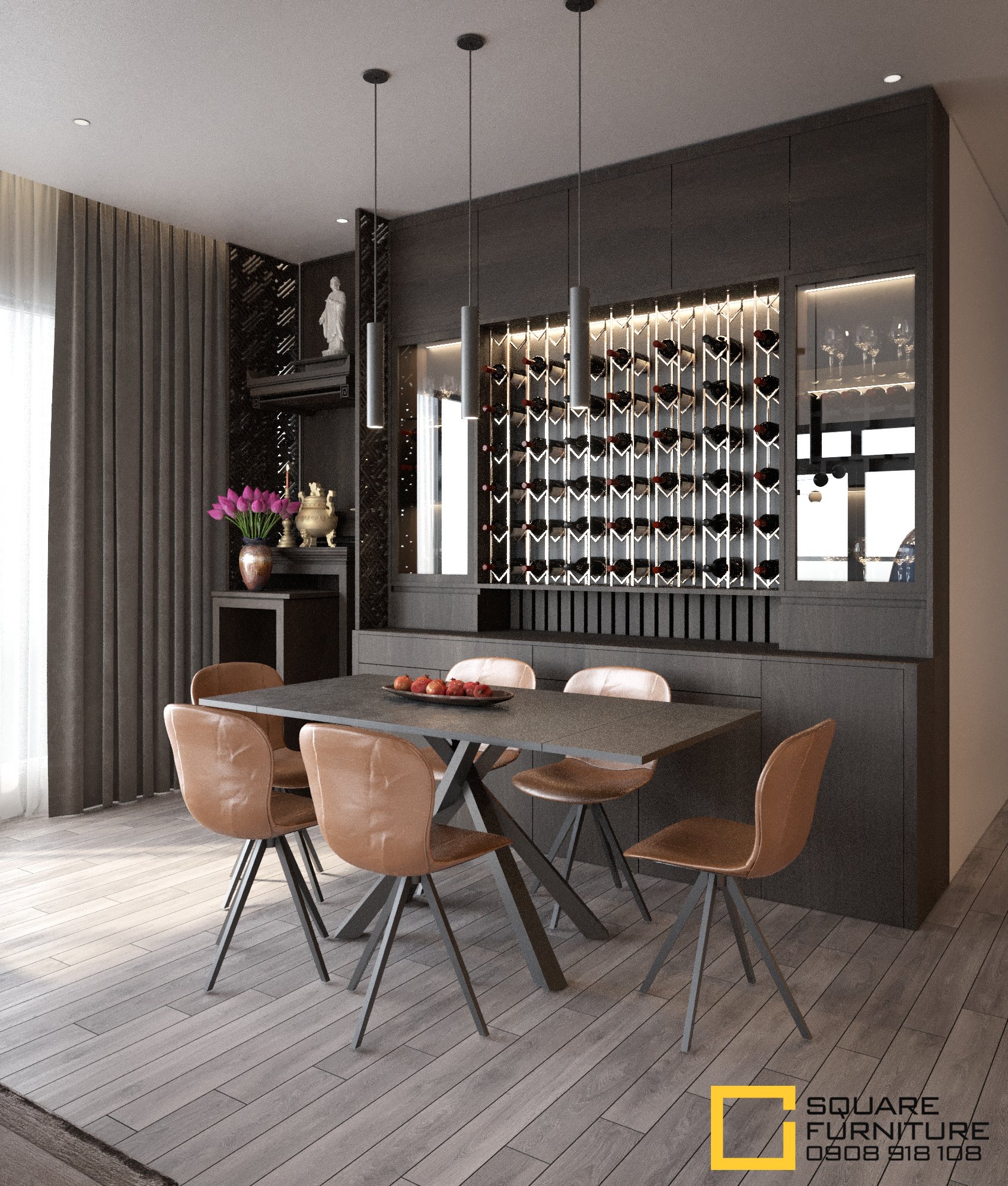 thiết kế nội thất chung cư tại Hồ Chí Minh Căn hộ Haiwaii Đảo Kim Cương 4 1559032076