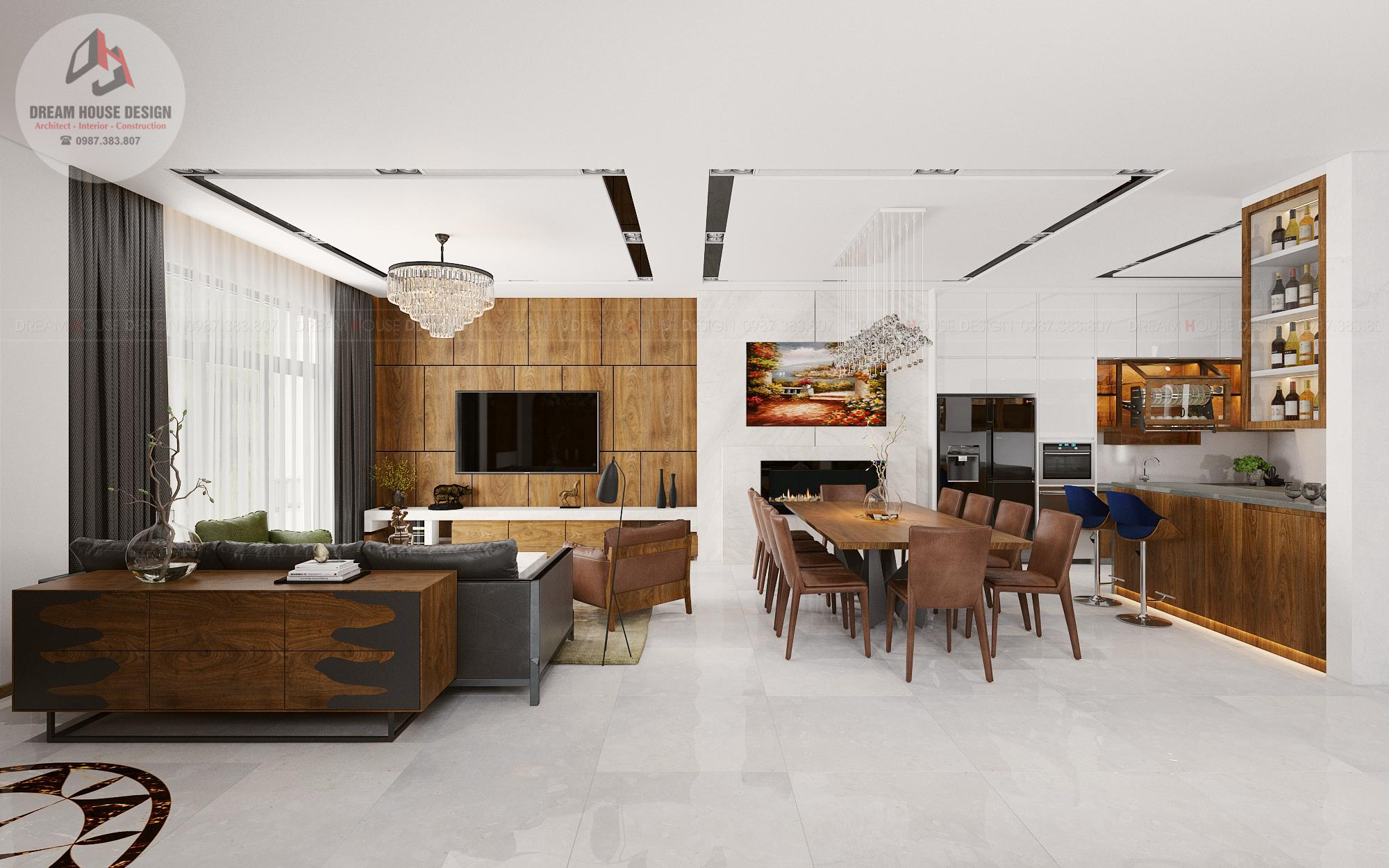 thiết kế nội thất Biệt Thự tại Hà Nội BIỆT THỰ VINHOME GREENBAY MÊ TRÌ. 1 1560310080