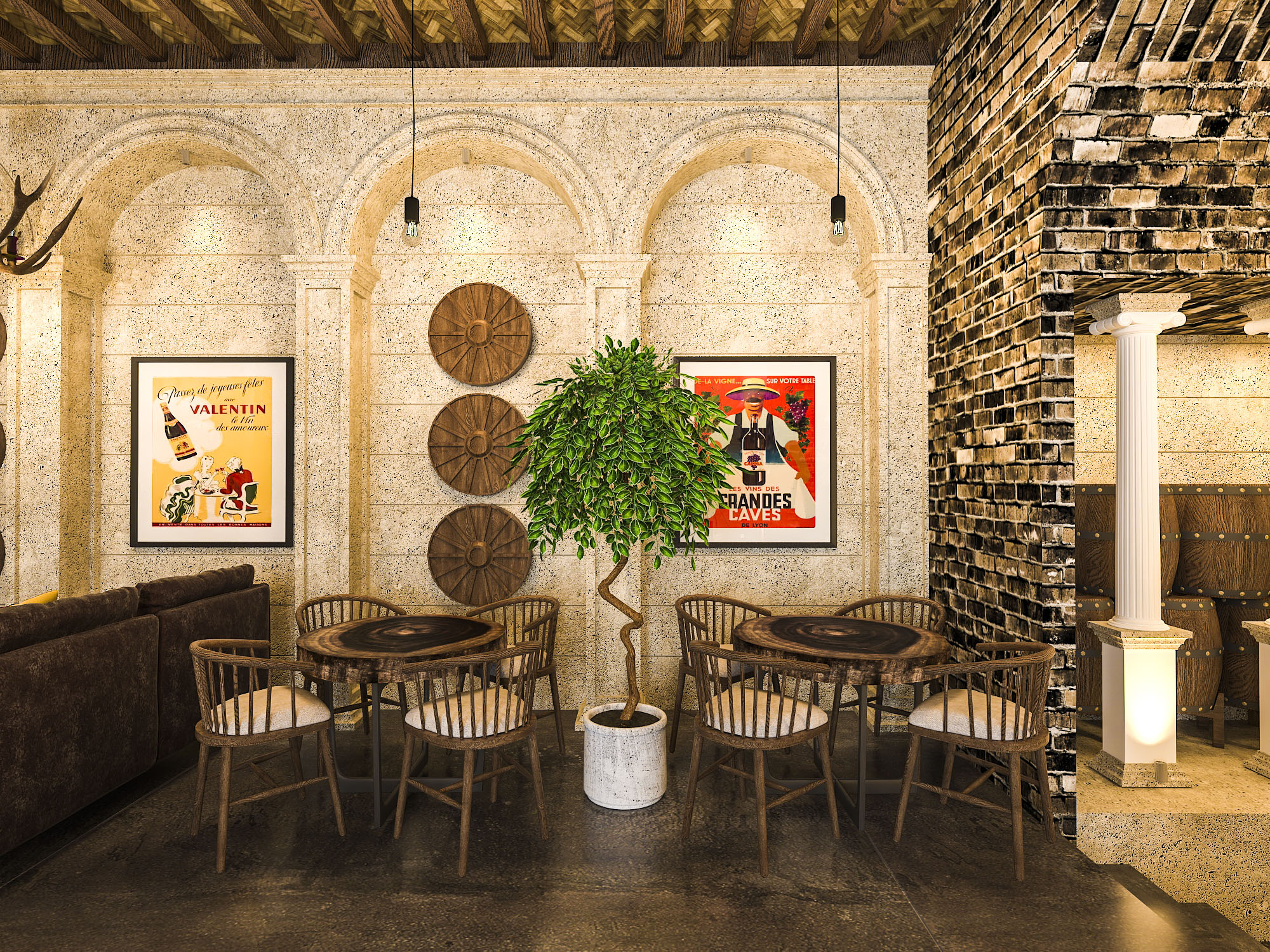 thiết kế nội thất Nhà Hàng tại Lâm Đồng Dalat Wonder Wine Cave 25 1561279340