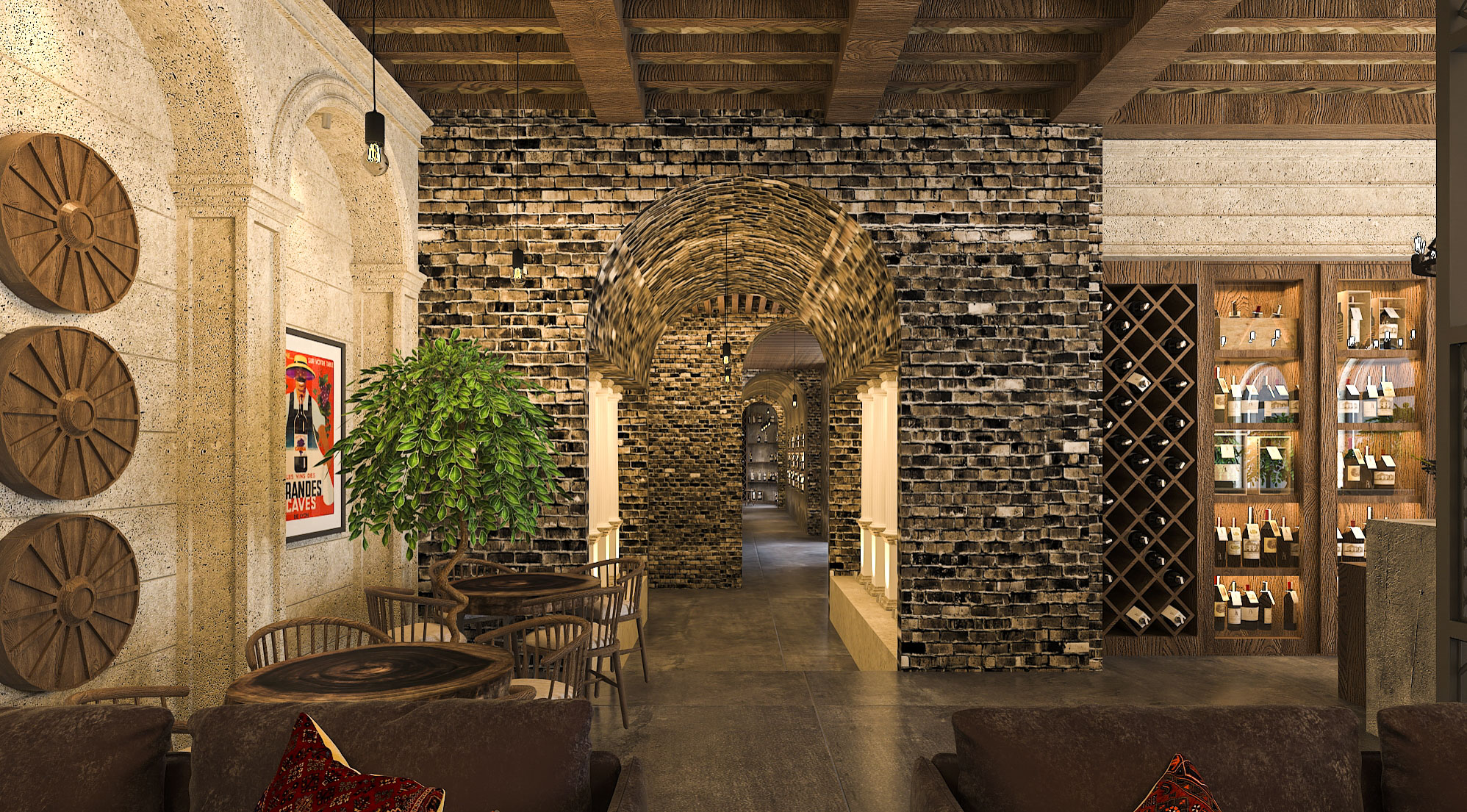 thiết kế nội thất Nhà Hàng tại Lâm Đồng Dalat Wonder Wine Cave 26 1561279340