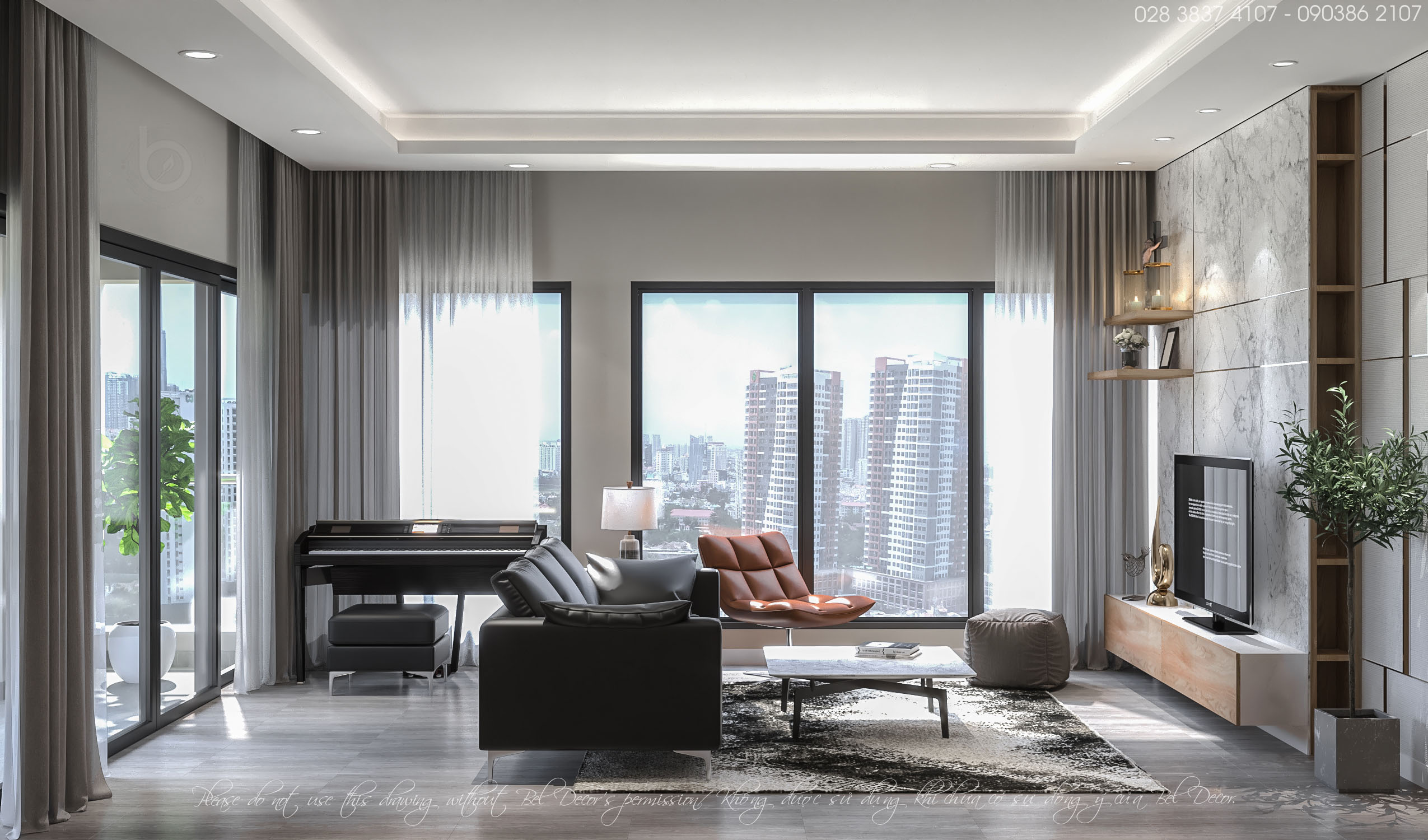 thiết kế nội thất chung cư tại Hồ Chí Minh THIẾT KẾ NỘI THẤT CĂN HỘ (HO1919) 1 1561429810