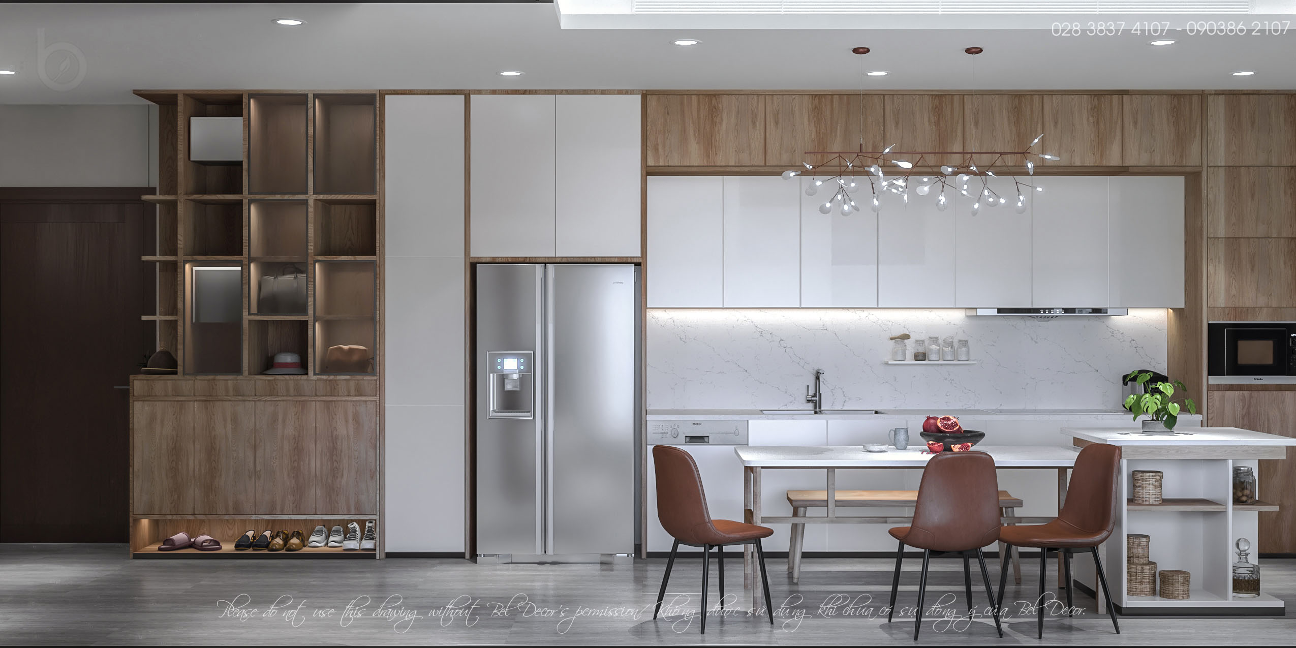 thiết kế nội thất chung cư tại Hồ Chí Minh THIẾT KẾ NỘI THẤT CĂN HỘ (HO1919) 3 1561429809