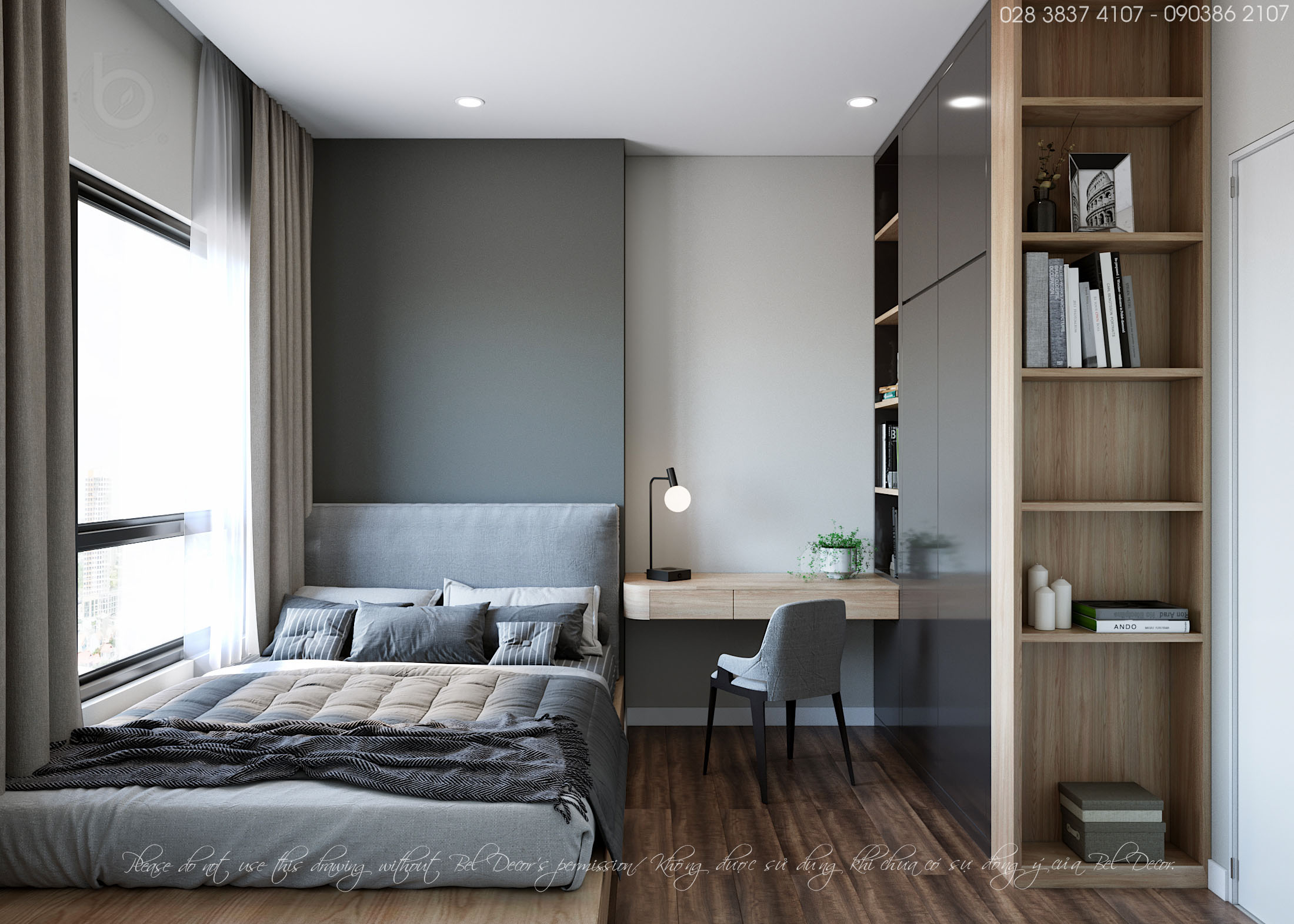 thiết kế nội thất chung cư tại Hồ Chí Minh THIẾT KẾ NỘI THẤT CĂN HỘ (HO1919) 7 1561429812