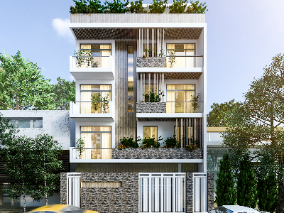 Thiết kế Nhà Mặt Phố tại Hồ Chí Minh Ms. Hà house