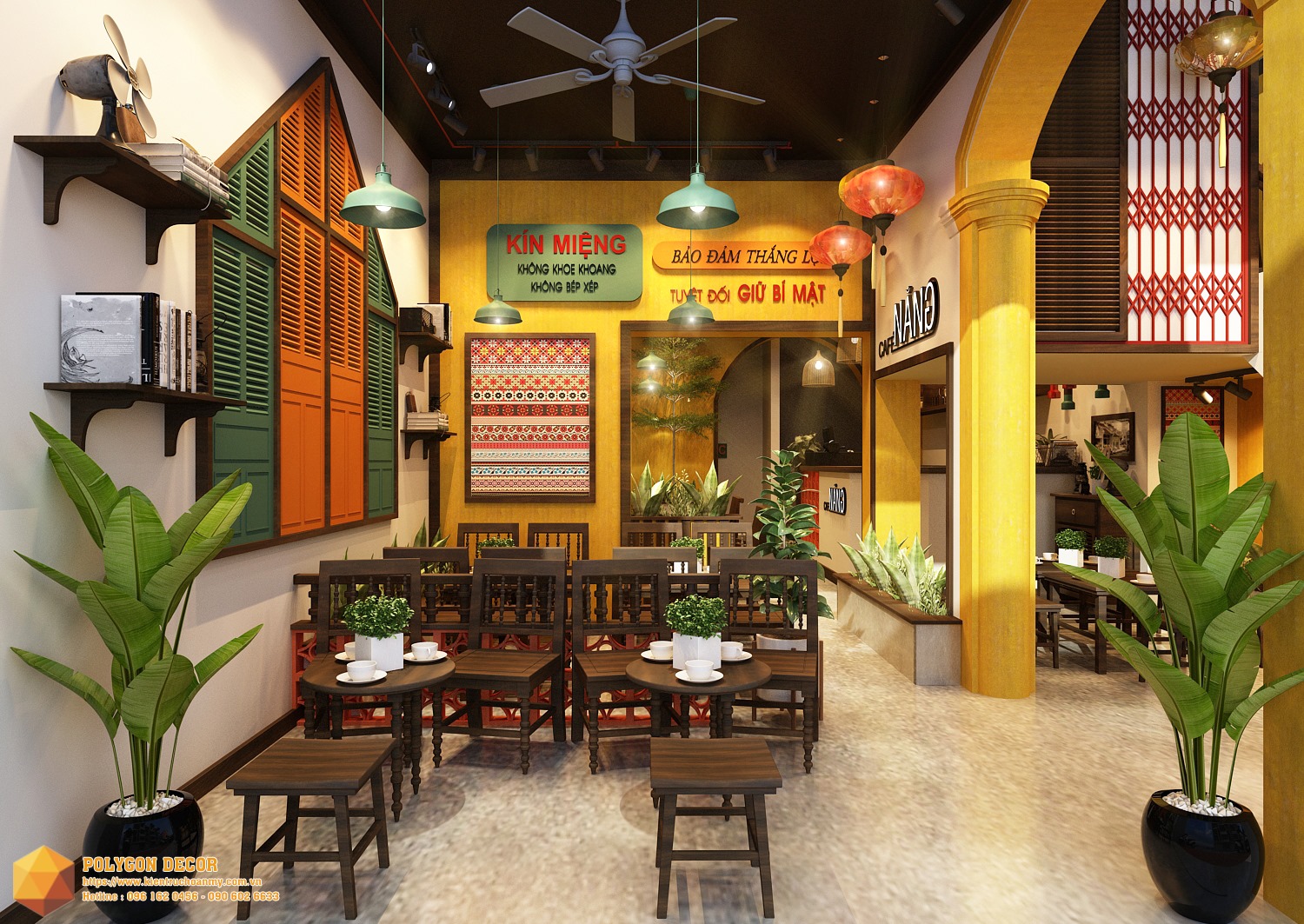 thiết kế nội thất Cafe tại Hà Nội CAFE NẮNG 0 1561949968