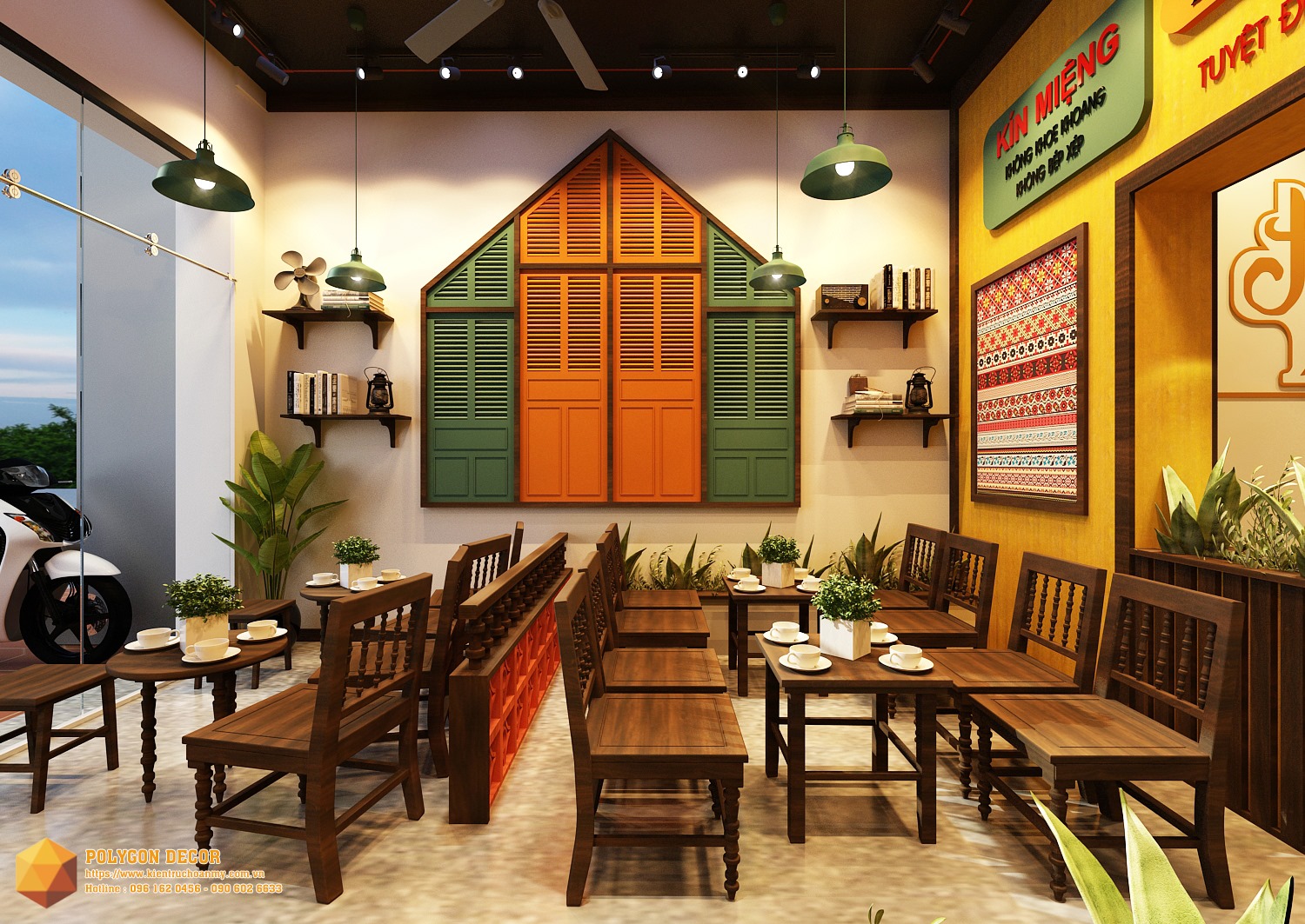 thiết kế nội thất Cafe tại Hà Nội CAFE NẮNG 1 1561949968