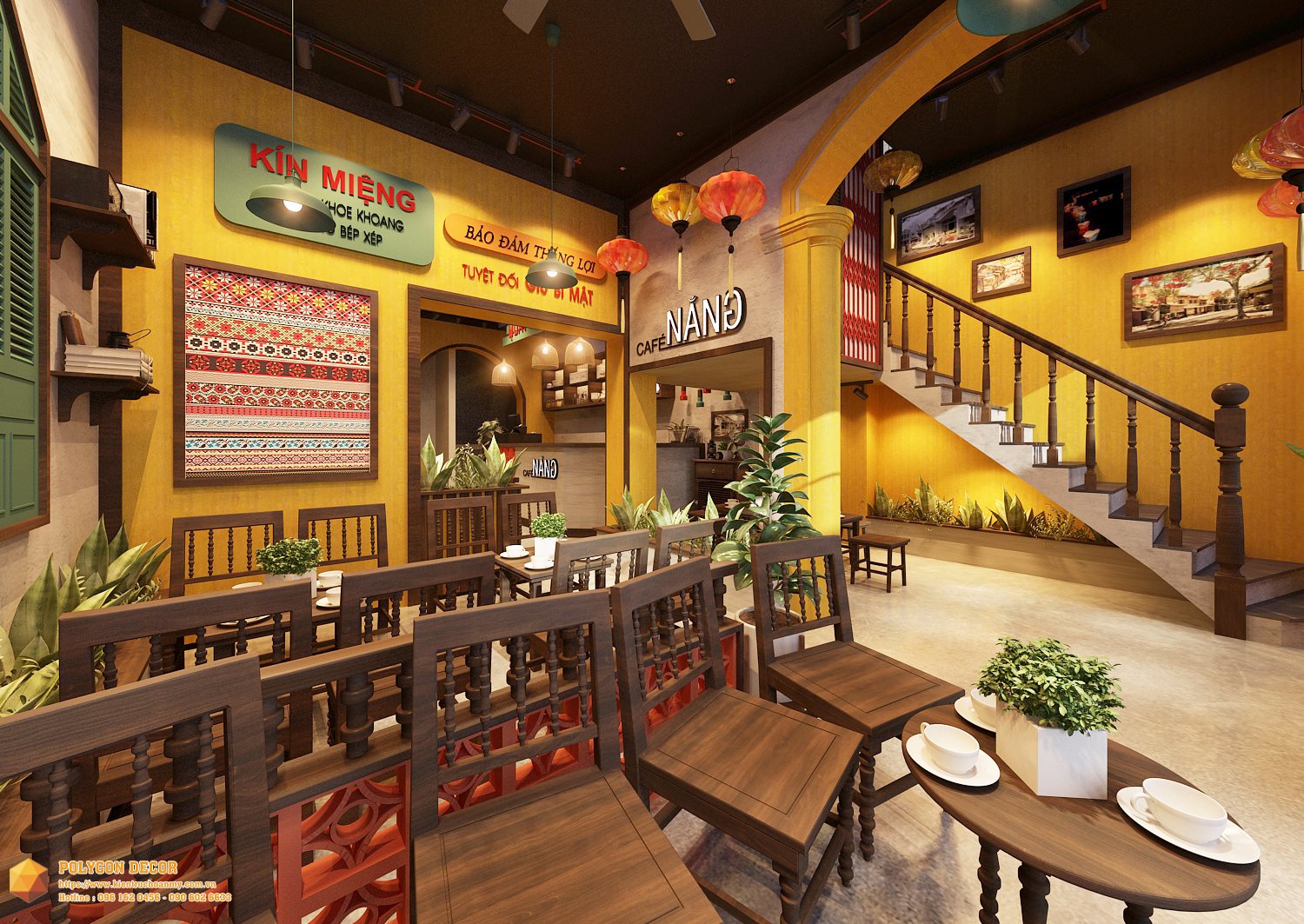 thiết kế nội thất Cafe tại Hà Nội CAFE NẮNG 2 1561949968