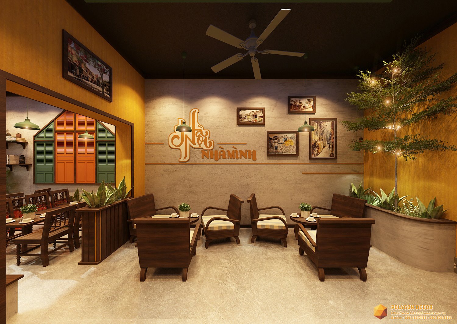 thiết kế nội thất Cafe tại Hà Nội CAFE NẮNG 4 1561949968