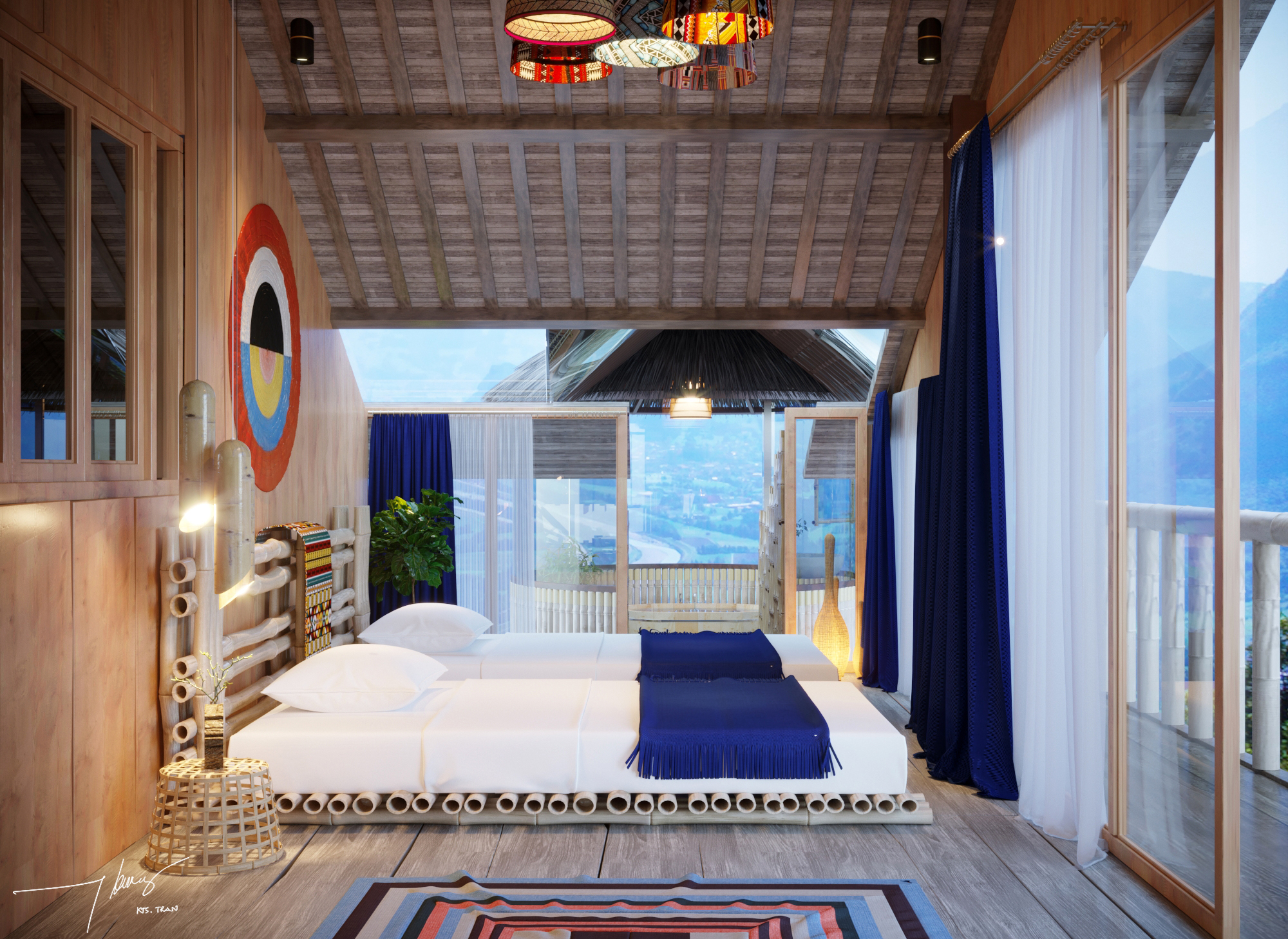 thiết kế nội thất Resort tại Lào Cai HOMESTAY RESORT SAPA 4 1562047544