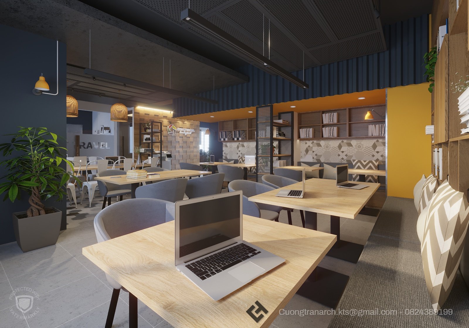 thiết kế nội thất Văn Phòng tại Hồ Chí Minh VĂN PHÒNG LÀM VIỆC CÔNG TY VIET TRAVEL - VIET TRAVEL OFFICE 0 1562142885