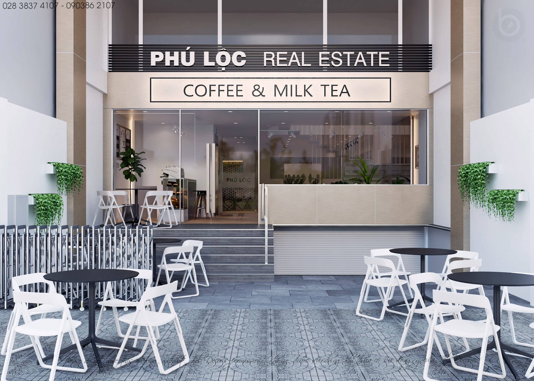 thiết kế nội thất Cafe tại Hồ Chí Minh THIẾT KẾ NỘI THẤT CAFE KẾT HỢP VĂN PHÒNG (PR1840) 6 1562655362