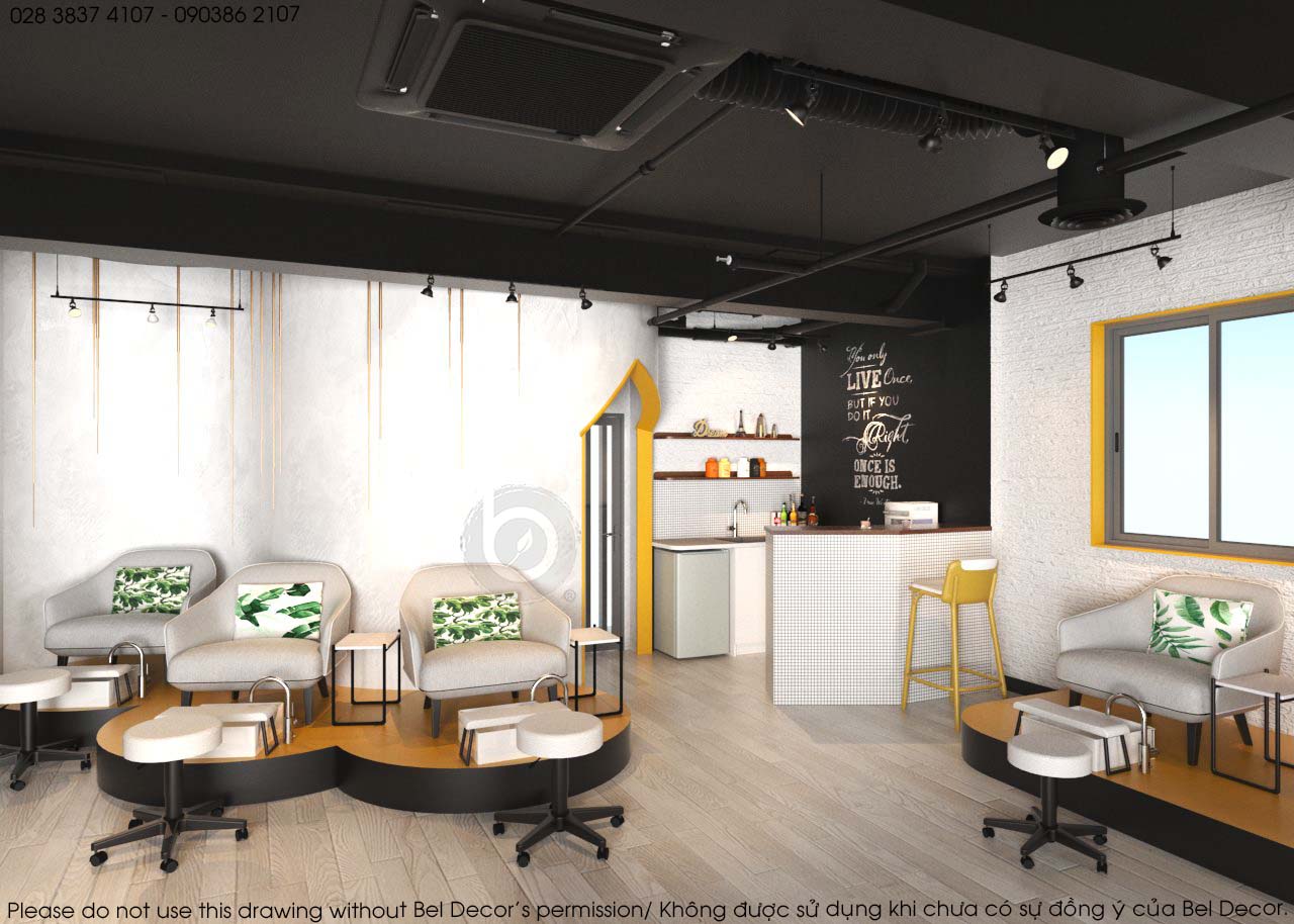 thiết kế nội thất Spa tại Hồ Chí Minh THIẾT KẾ NỘI THẤT NAIL SPA (PR1808) 3 1562831688