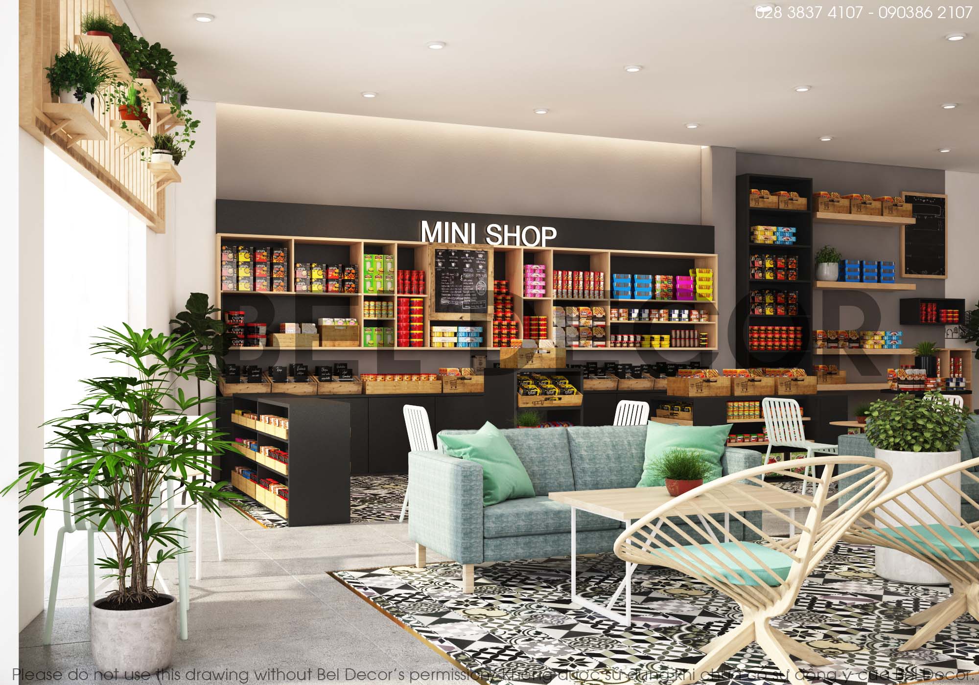 thiết kế nội thất Cafe tại Đồng Nai THIẾT KẾ NỘI THẤT CAFE & MINI SHOP (PR1726) 0 1562832226