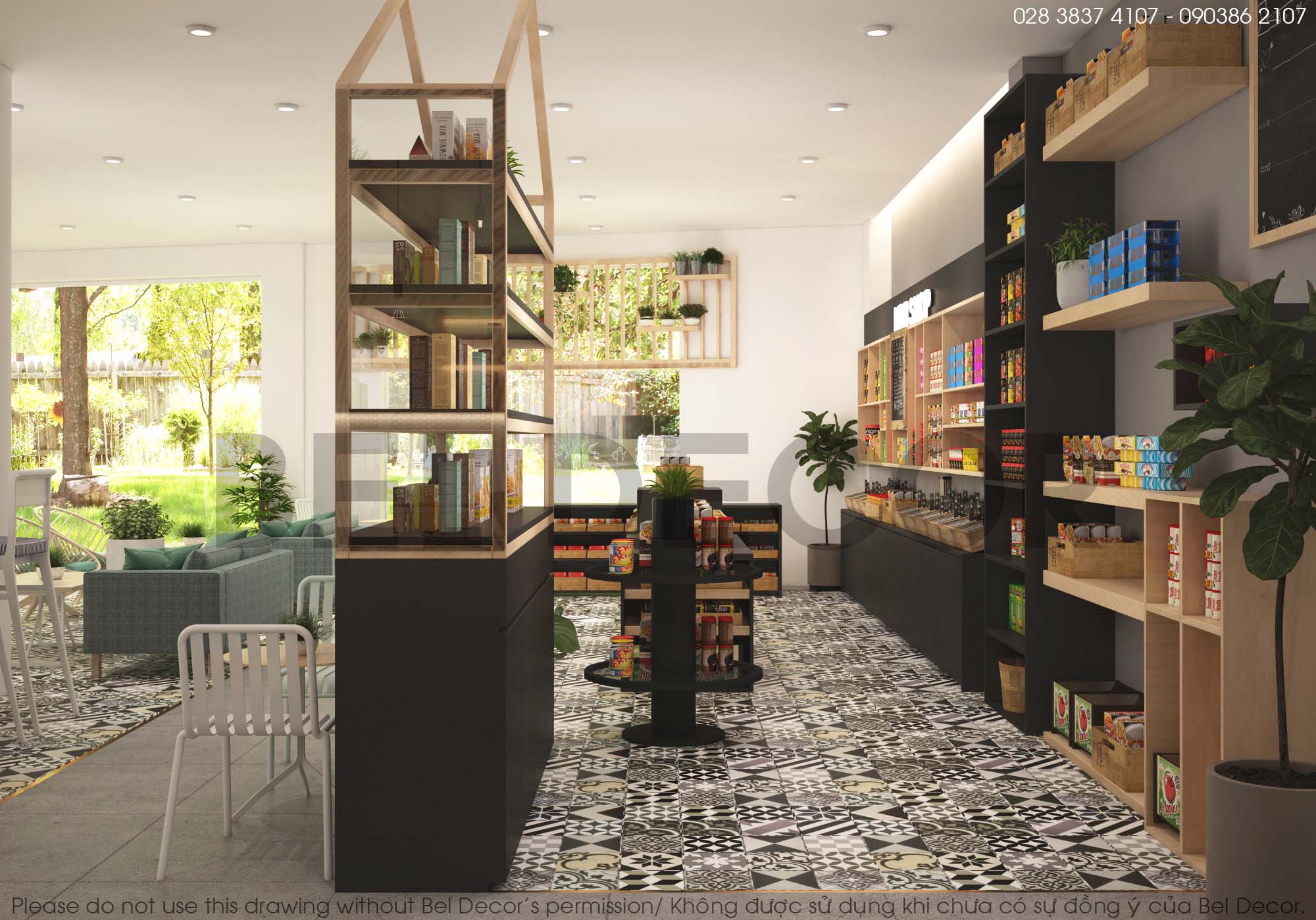 thiết kế nội thất Cafe tại Đồng Nai THIẾT KẾ NỘI THẤT CAFE & MINI SHOP (PR1726) 6 1562832227