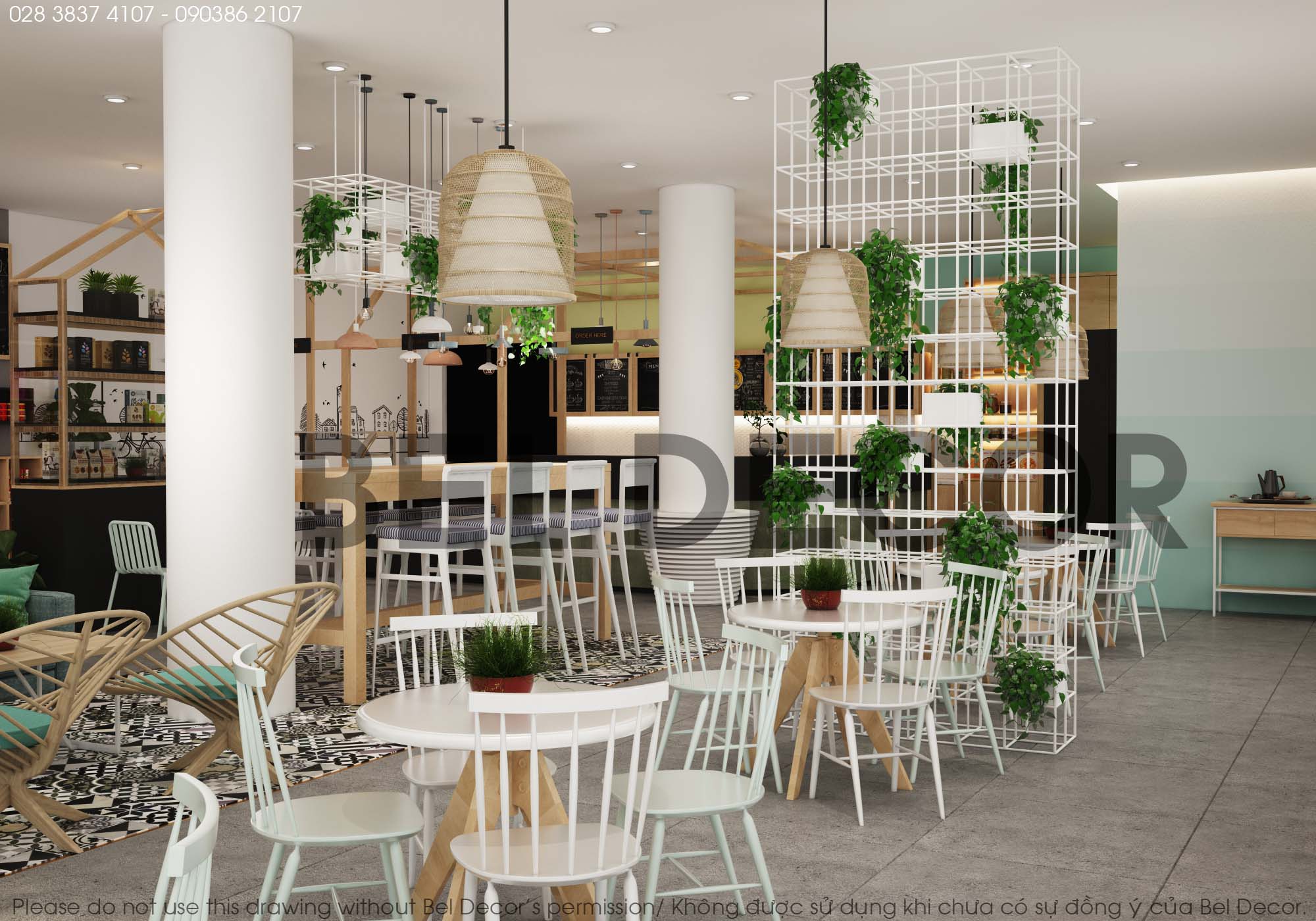 thiết kế nội thất Cafe tại Đồng Nai THIẾT KẾ NỘI THẤT CAFE & MINI SHOP (PR1726) 9 1562832228