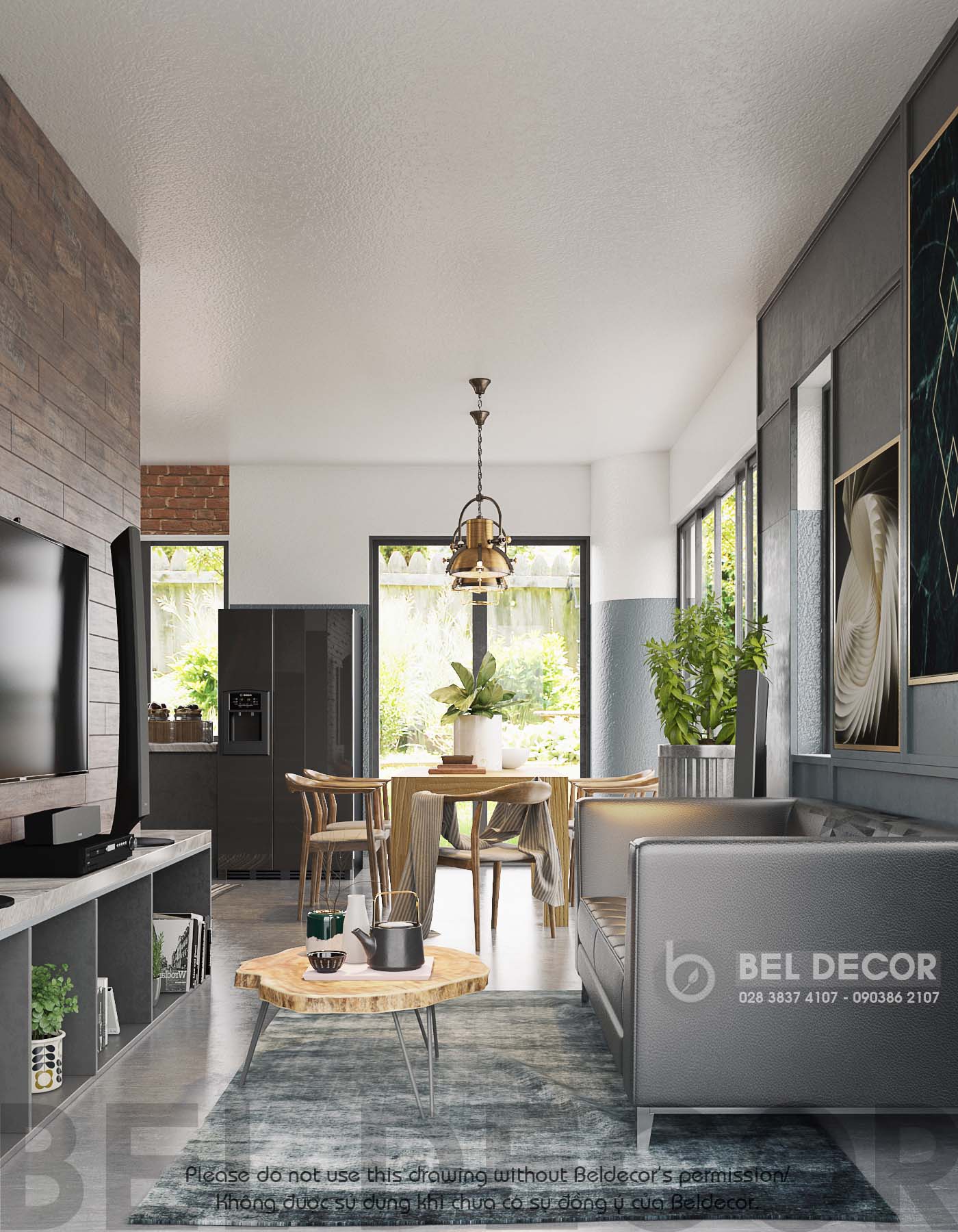 thiết kế nội thất Biệt Thự tại Hồ Chí Minh THIẾT KẾ NỘI THẤT BIỆT THỰ (HO1719B) 2 1562834428