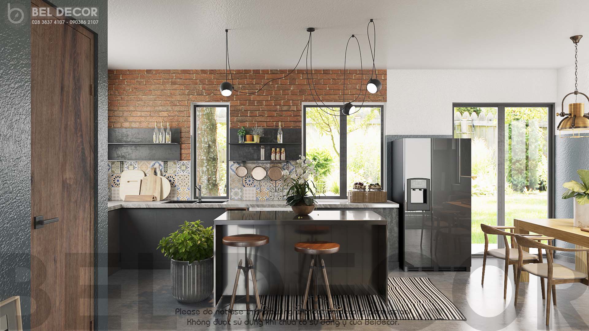 thiết kế nội thất Biệt Thự tại Hồ Chí Minh THIẾT KẾ NỘI THẤT BIỆT THỰ (HO1719B) 5 1562834427