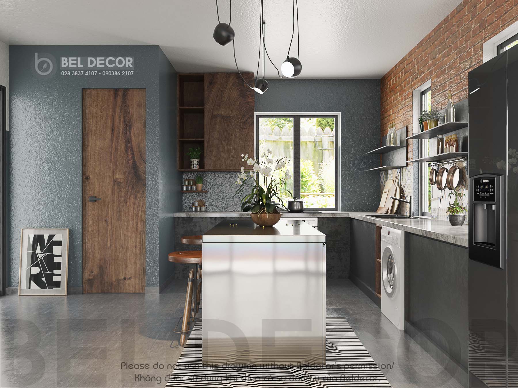 thiết kế nội thất Biệt Thự tại Hồ Chí Minh THIẾT KẾ NỘI THẤT BIỆT THỰ (HO1719B) 6 1562834429