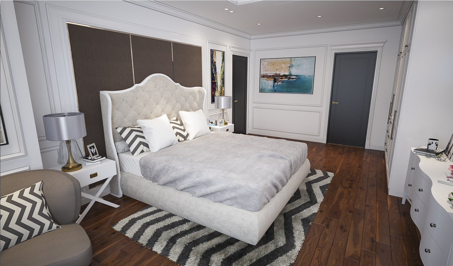 thiết kế nội thất chung cư tại Hà Nội Nội thất chung cư anh Tưởng - Royal 12 1562917011