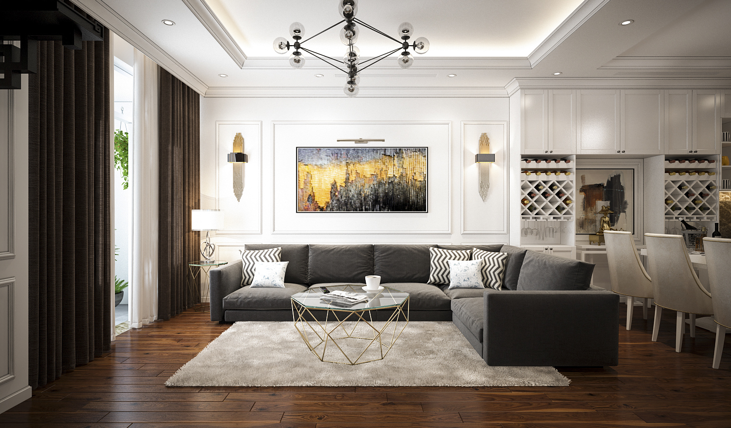 thiết kế nội thất chung cư tại Hà Nội Nội thất chung cư anh Tưởng - Royal 2 1562917008