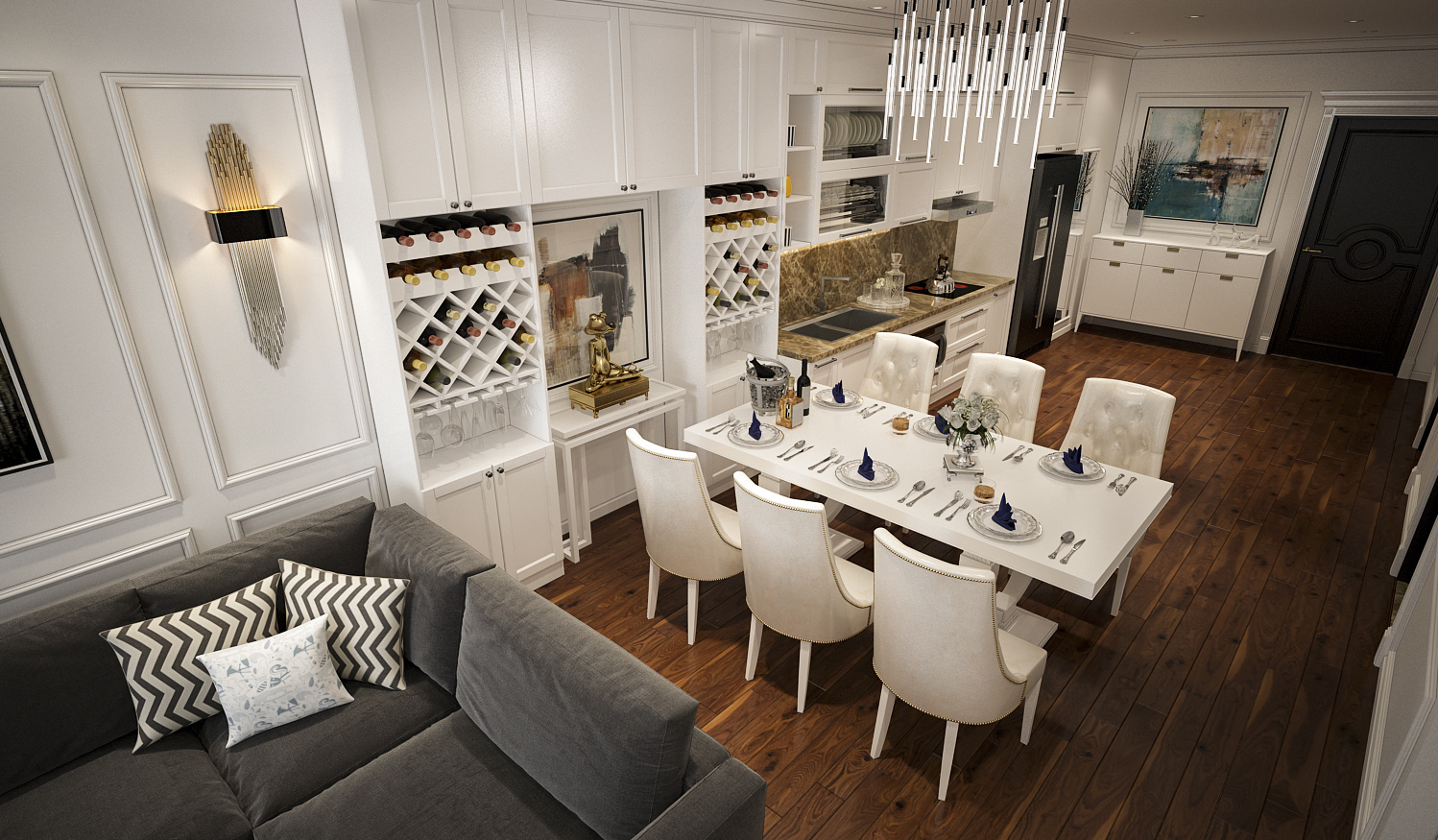 thiết kế nội thất chung cư tại Hà Nội Nội thất chung cư anh Tưởng - Royal 3 1562917008