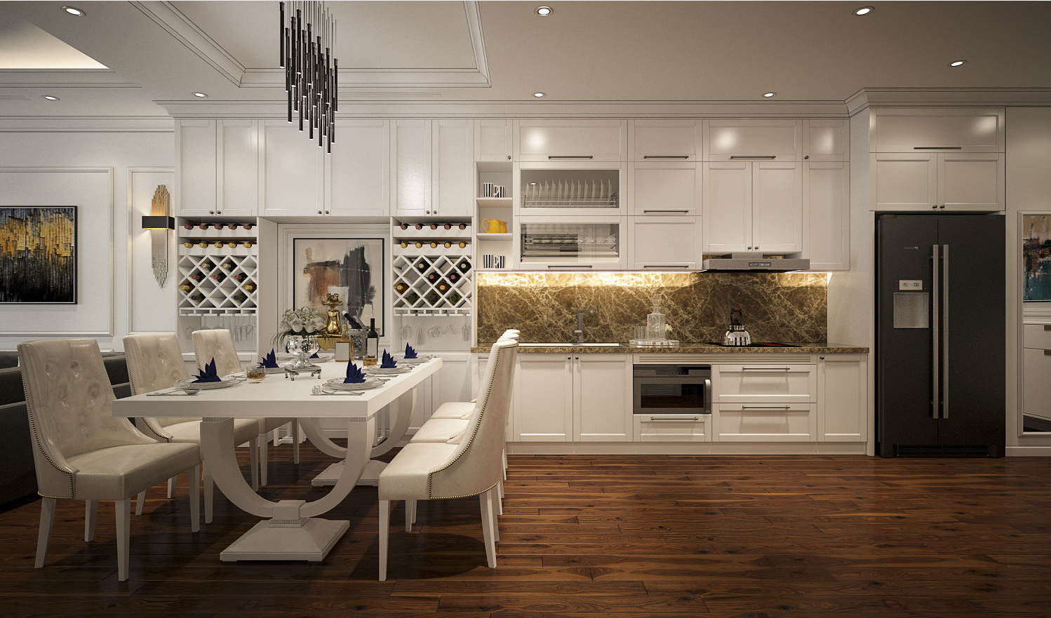 thiết kế nội thất chung cư tại Hà Nội Nội thất chung cư anh Tưởng - Royal 4 1562917008