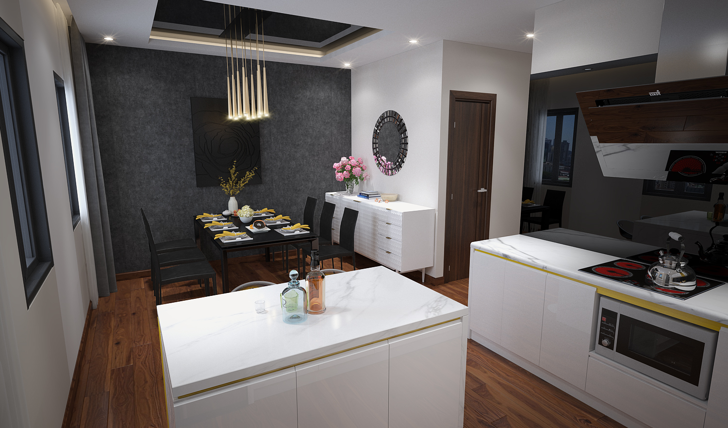 thiết kế nội thất Nhà Mặt Phố tại Hà Nội Nhà anh Linh 11 1562927760