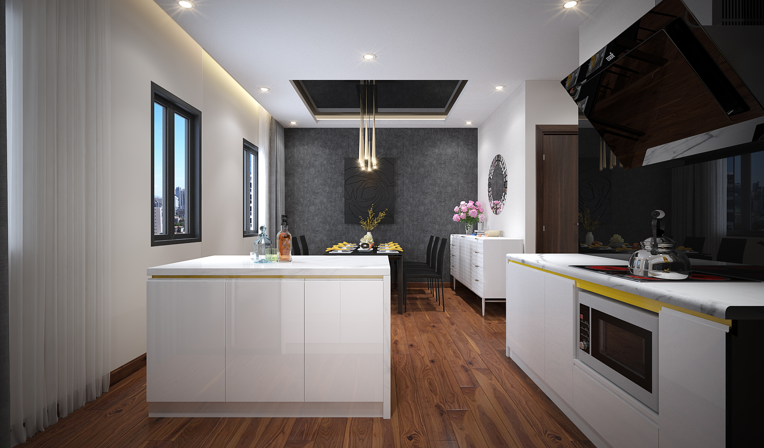 thiết kế nội thất Nhà Mặt Phố tại Hà Nội Nhà anh Linh 12 1562927761