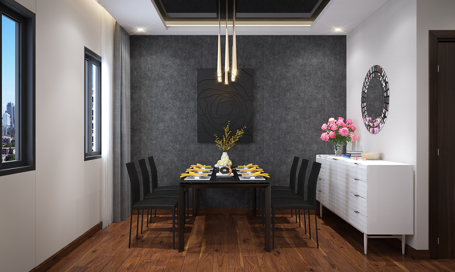 thiết kế nội thất Nhà Mặt Phố tại Hà Nội Nhà anh Linh 14 1562927761