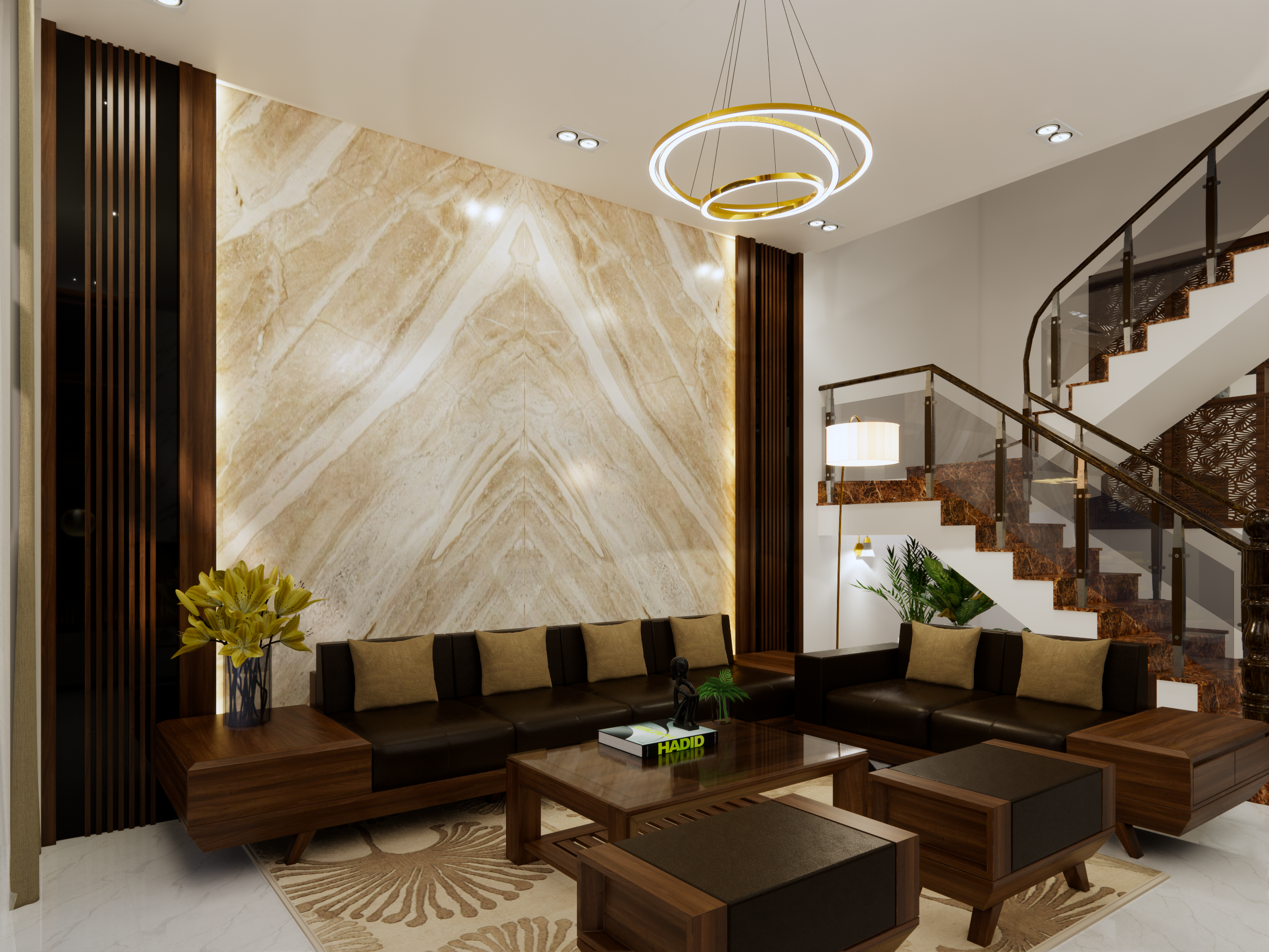 thiết kế nội thất Nhà Mặt Phố tại Bình Thuận NỘI THẤT NHÀ PHỐ ĐƯƠNG ĐẠI - INTERIOR MODERN HOUSE 1 1563031258
